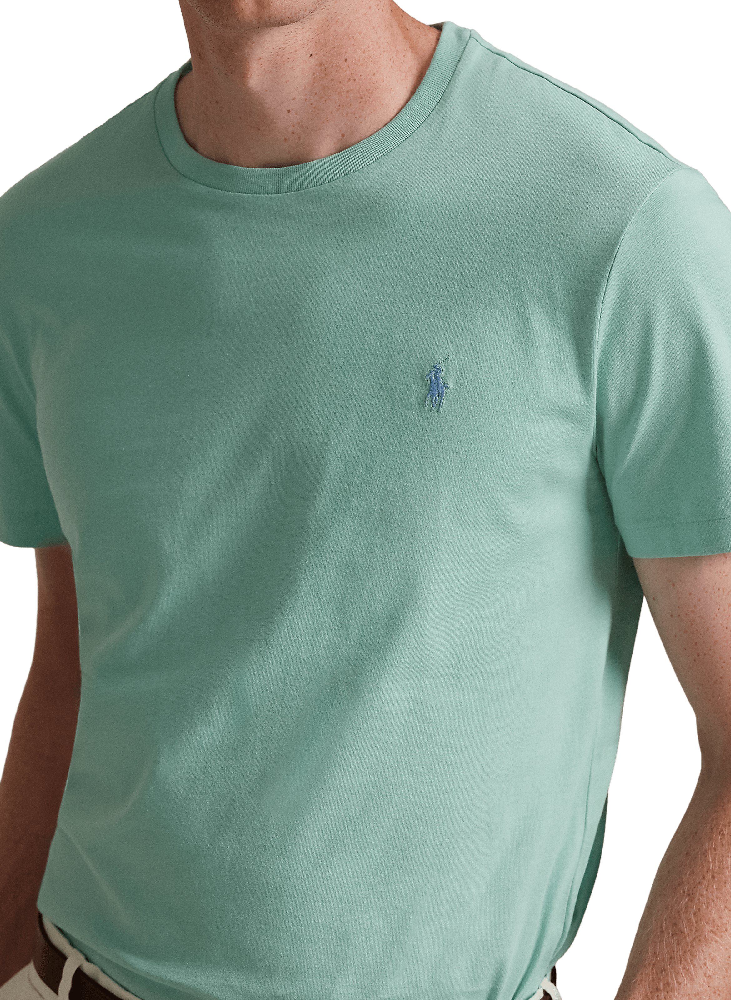 Slim-fit katoenen T-shirt POLO RALPH LAUREN Groen