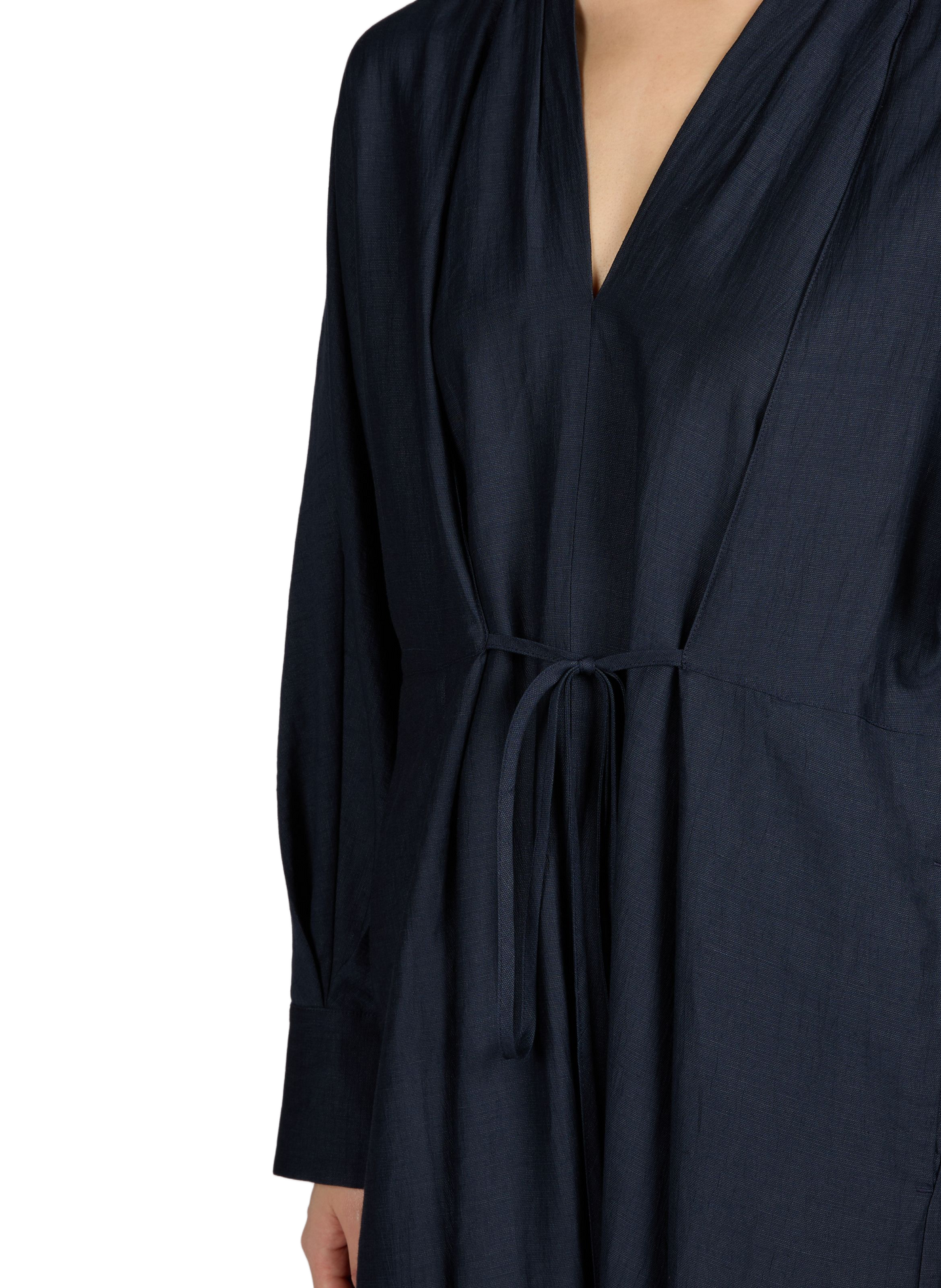 Long linen dress TELA Blue