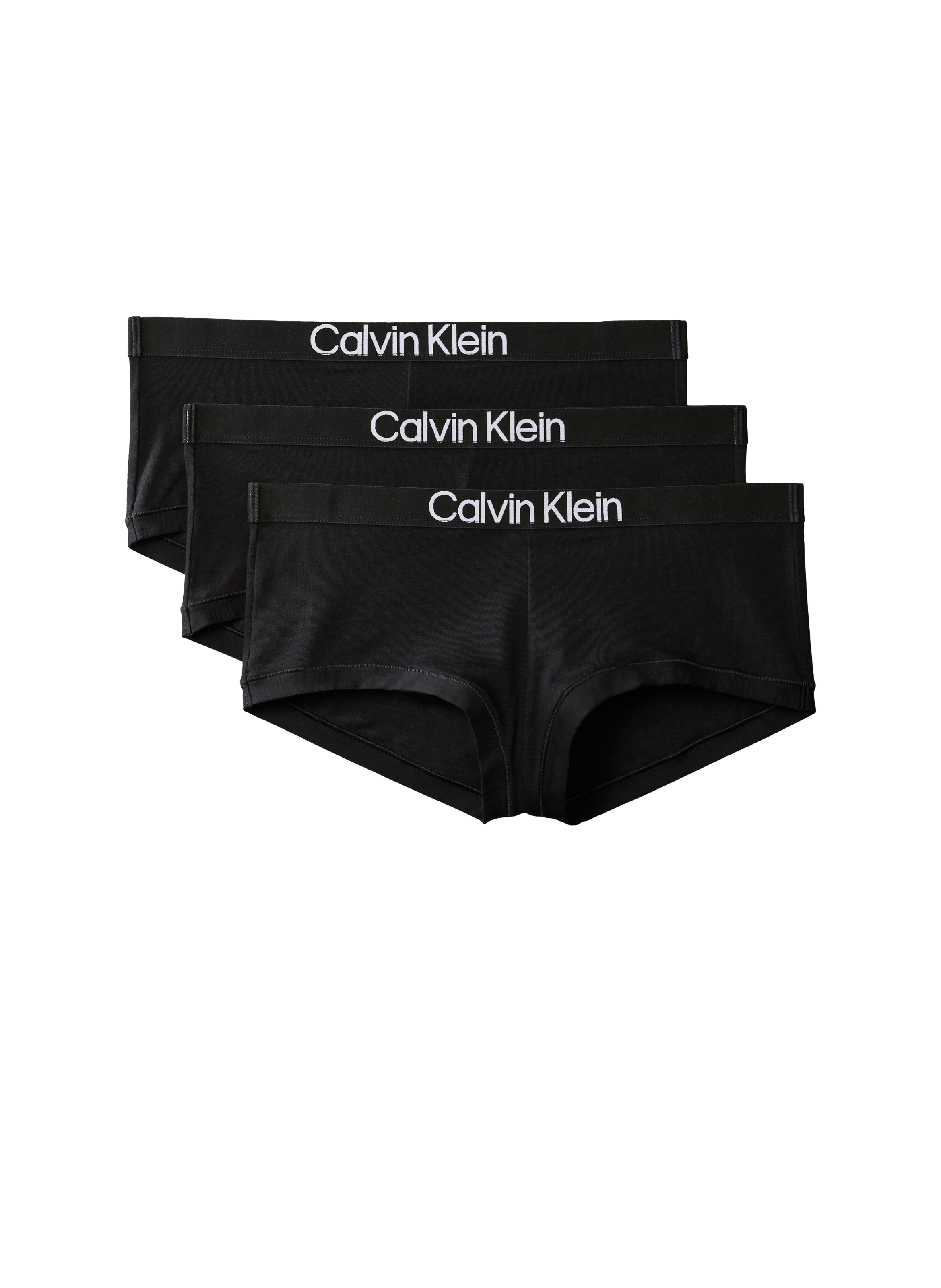 Set of three mixed cotton panties CALVIN KLEIN Black