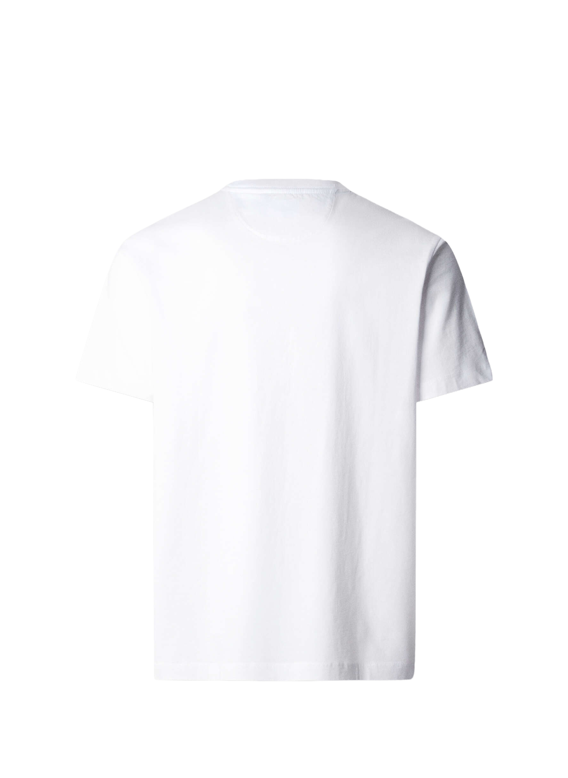 Round neck cotton brand t-shirt FACONNABLE White