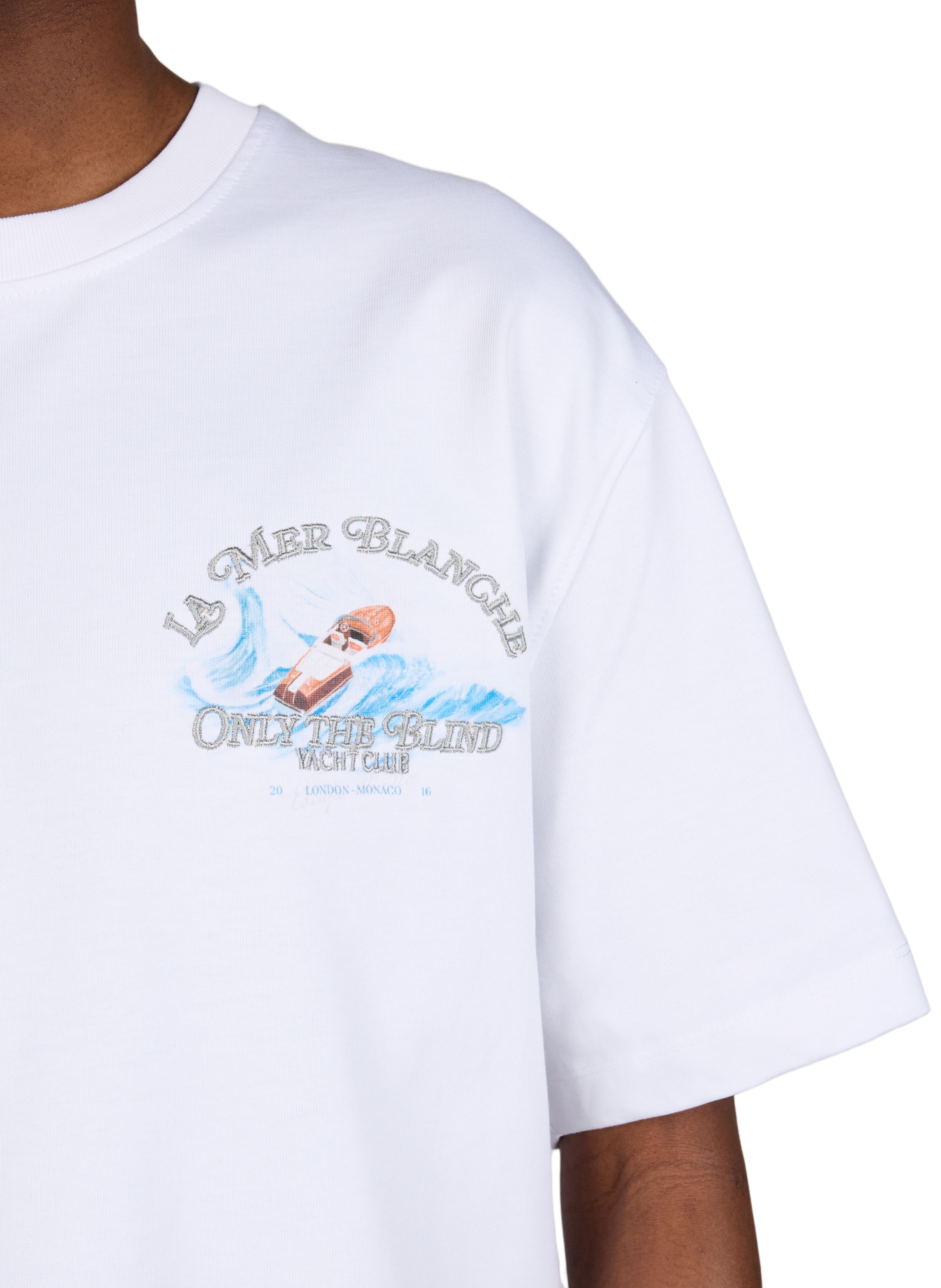 Printed T-shirt The White Sea in cotton ONLY THE BLIND White