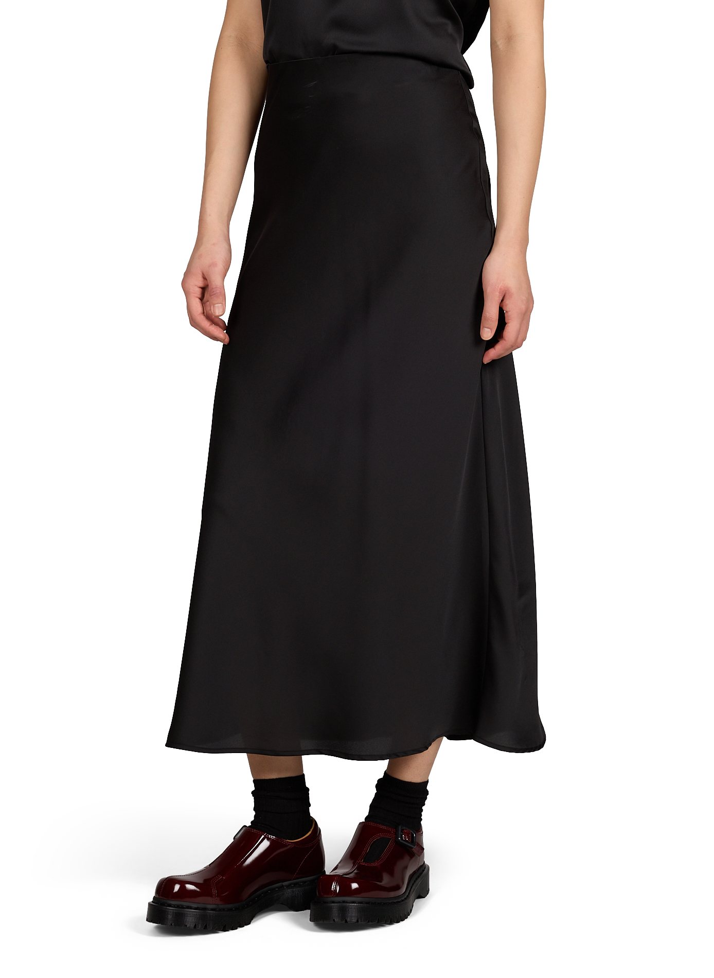 Jupe midi satinée Viellette VILA