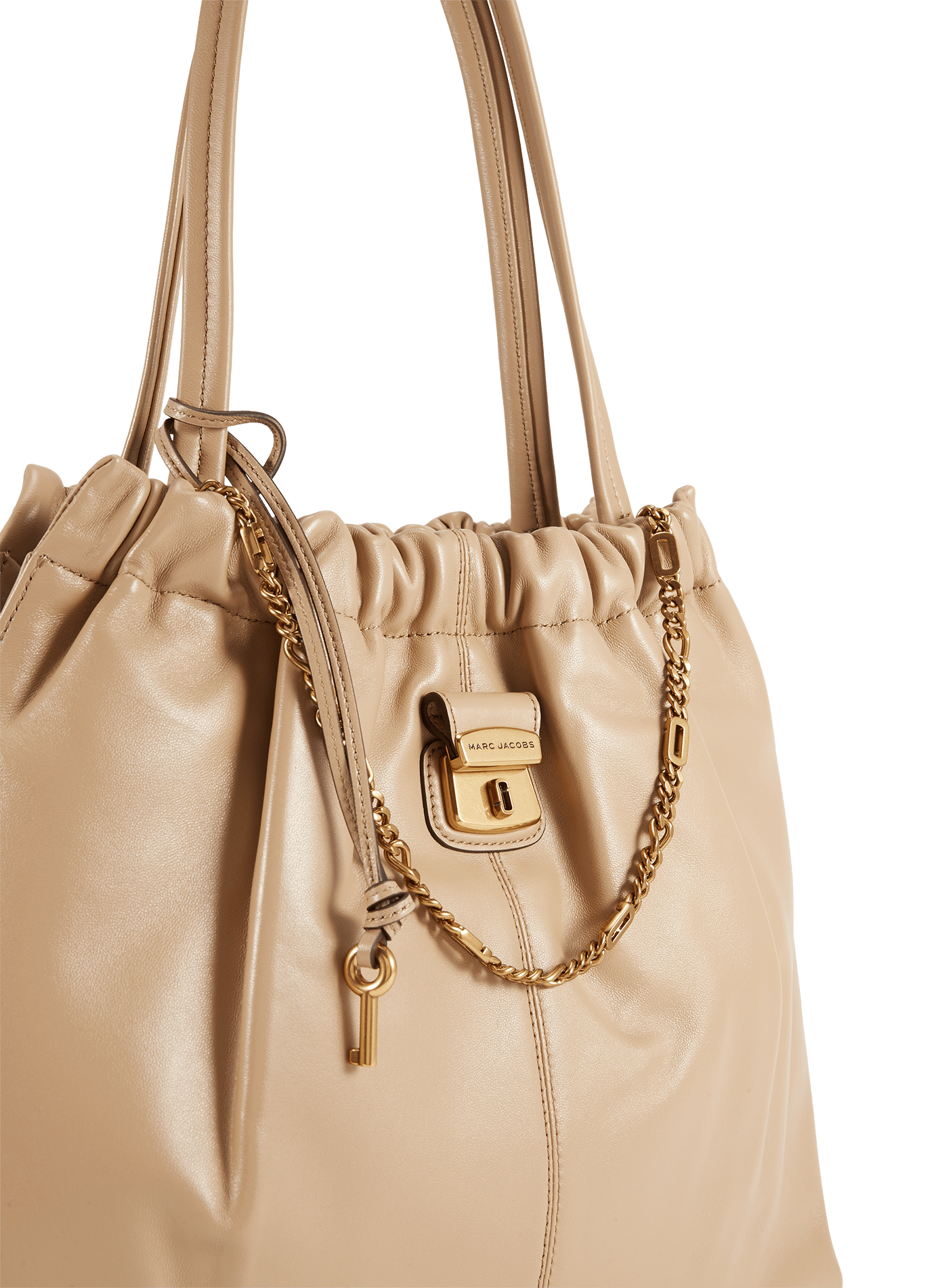 Sac The Cristina Tote en cuir MARC JACOBS Marron
