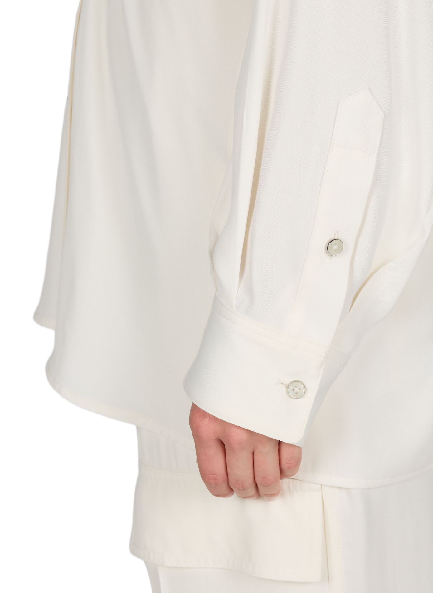 Fitted silk shirt HELMUT LANG White