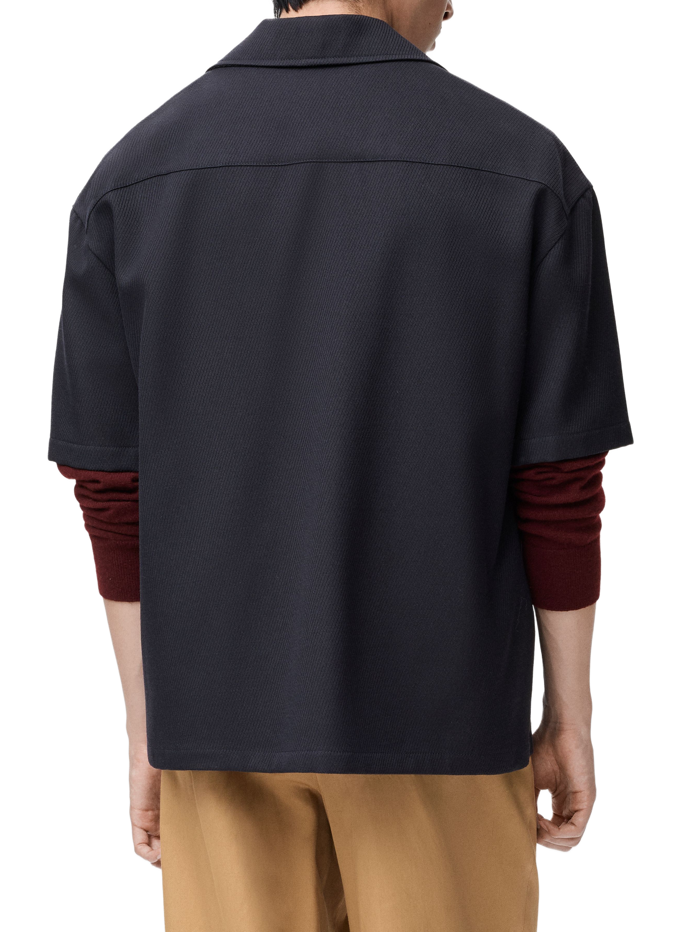 Chemise manches courtes en laine LOEWE Bleu
