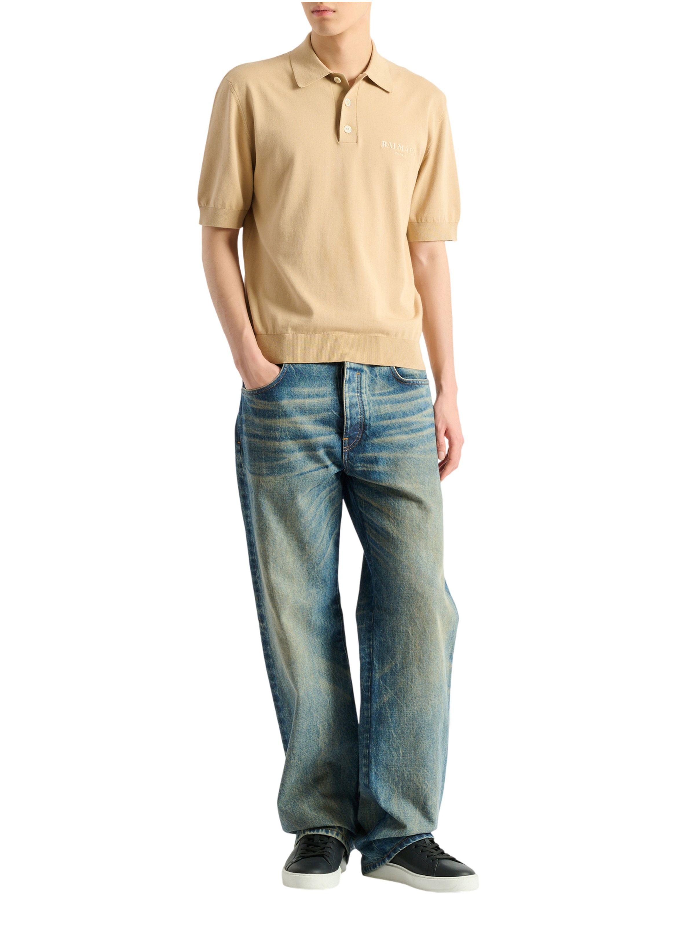 Polo balmain vintage brodé BALMAIN Beige