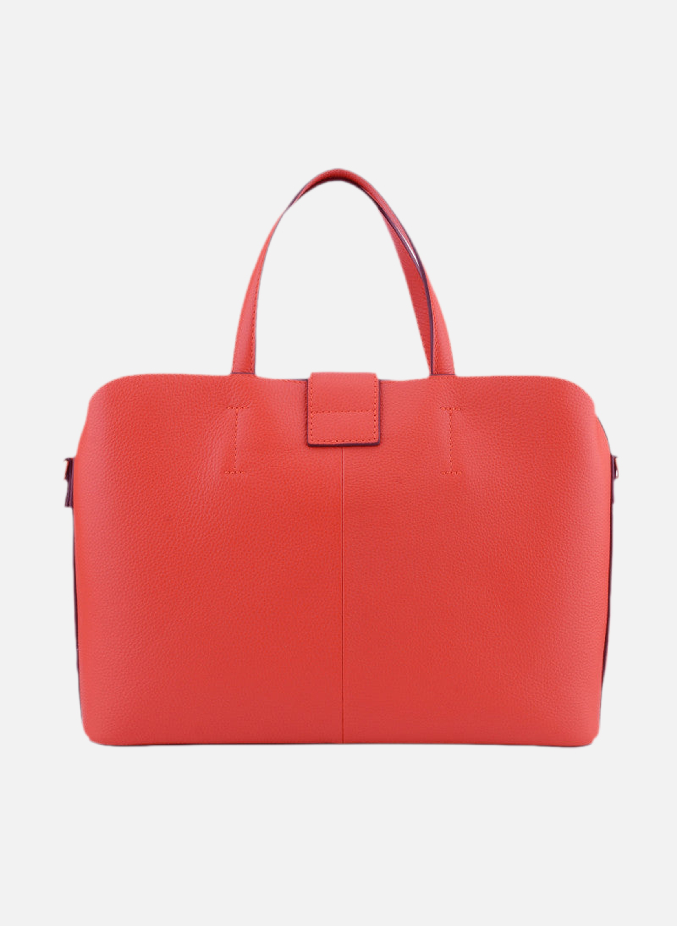 Cavalcade | sac à main mm en cuir de vachette POURCHET Rouge