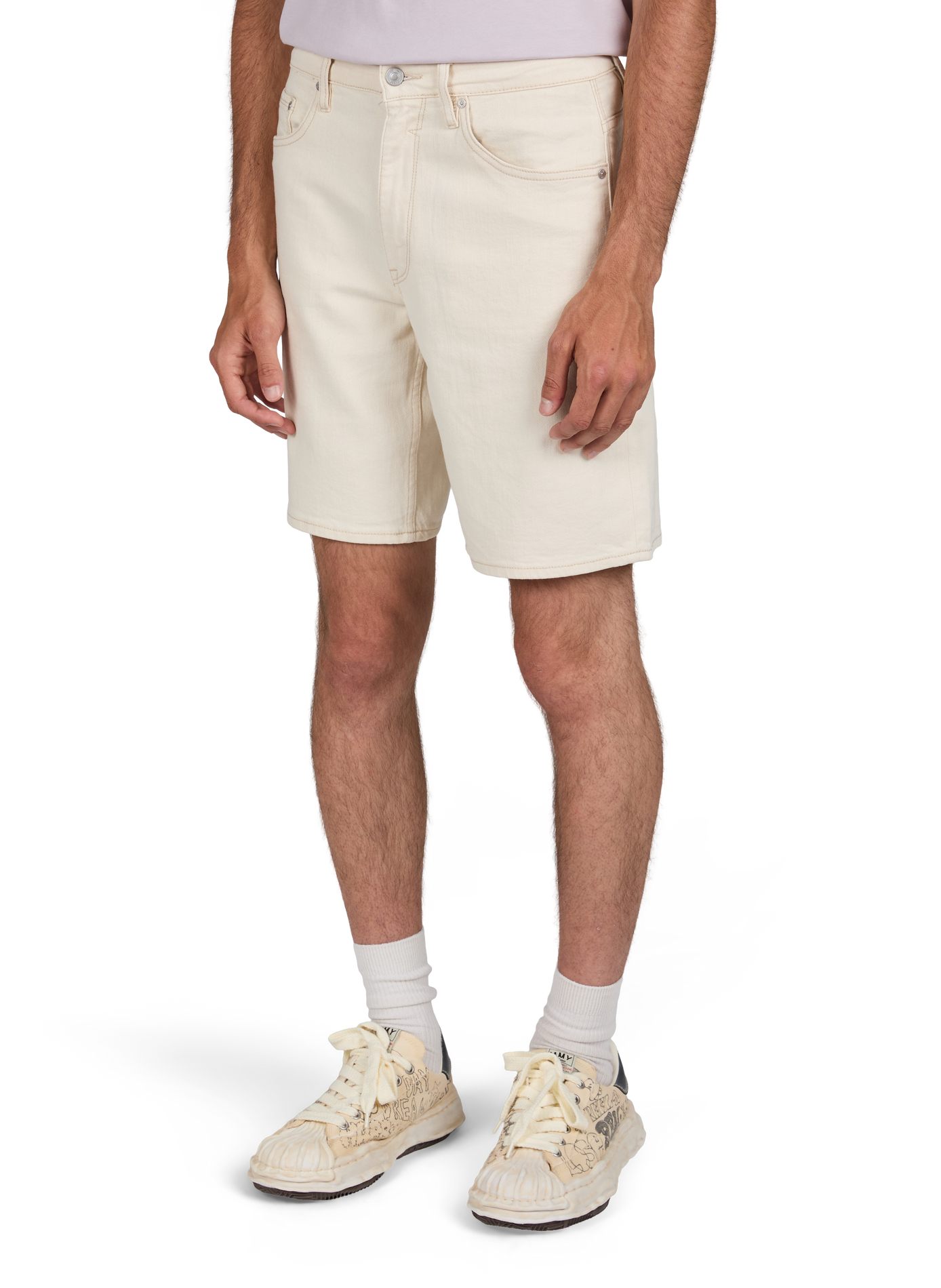 Short straight cut in cotton GUESS Beige