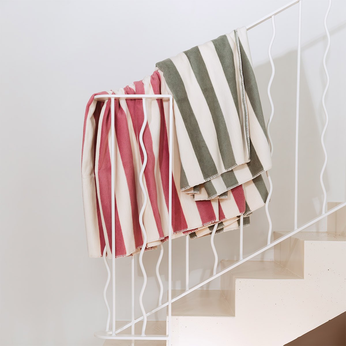 Plaid en coton, fifty-fifty DESFORGES Bleu