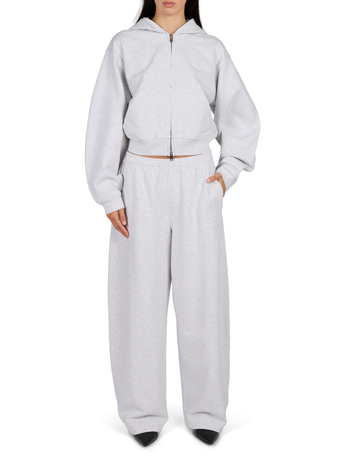 Sweet adorned with rhinestones ALEXANDER WANG Grey