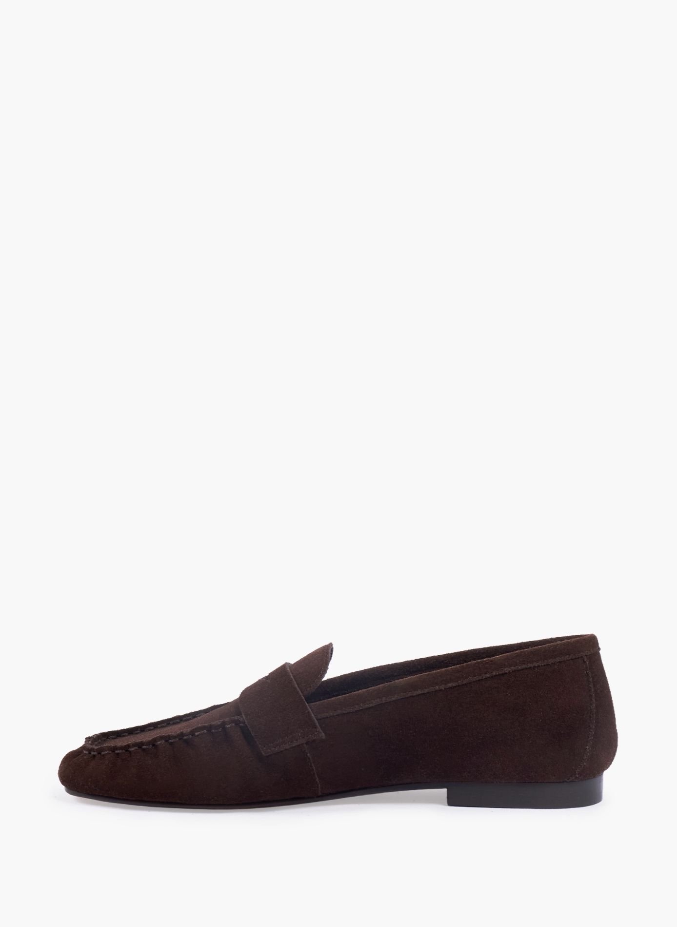 Mocassins plissés thaïs cuir daim JULES & JENN Marron