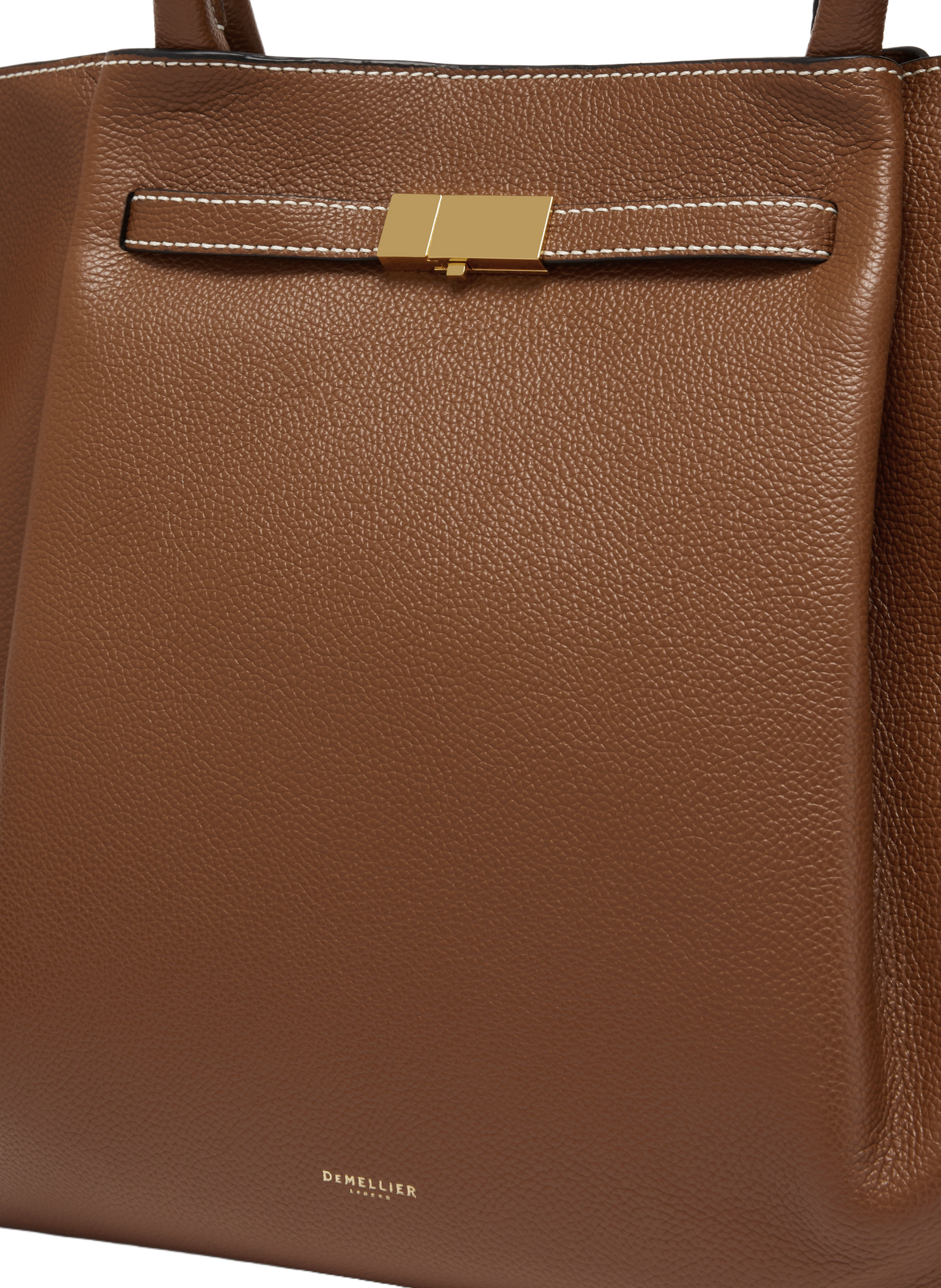 Sac à main New York en cuir DEMELLIER LONDON Marron