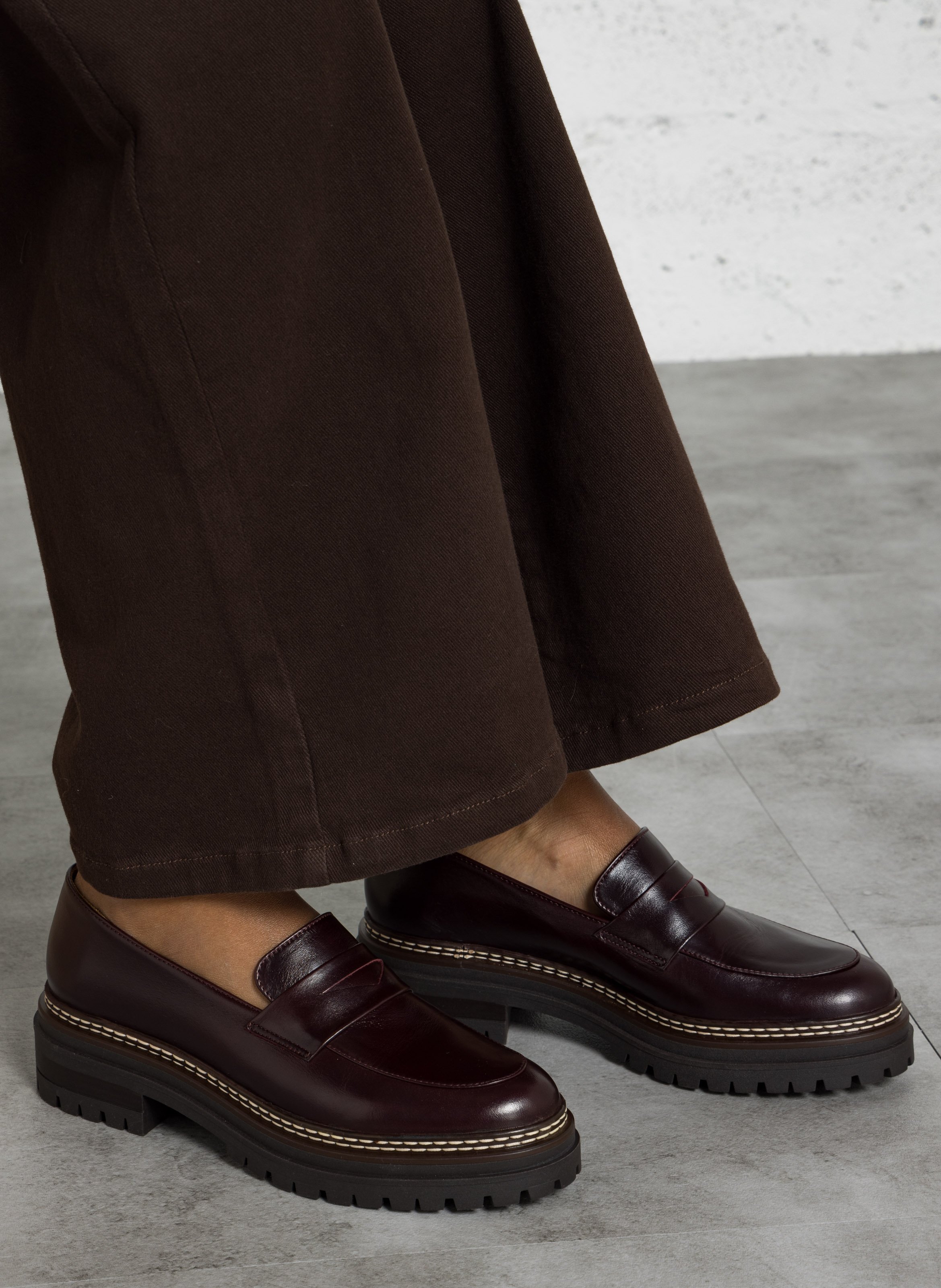 Leather Amalia Moccasins | Purple BOBBIES Women