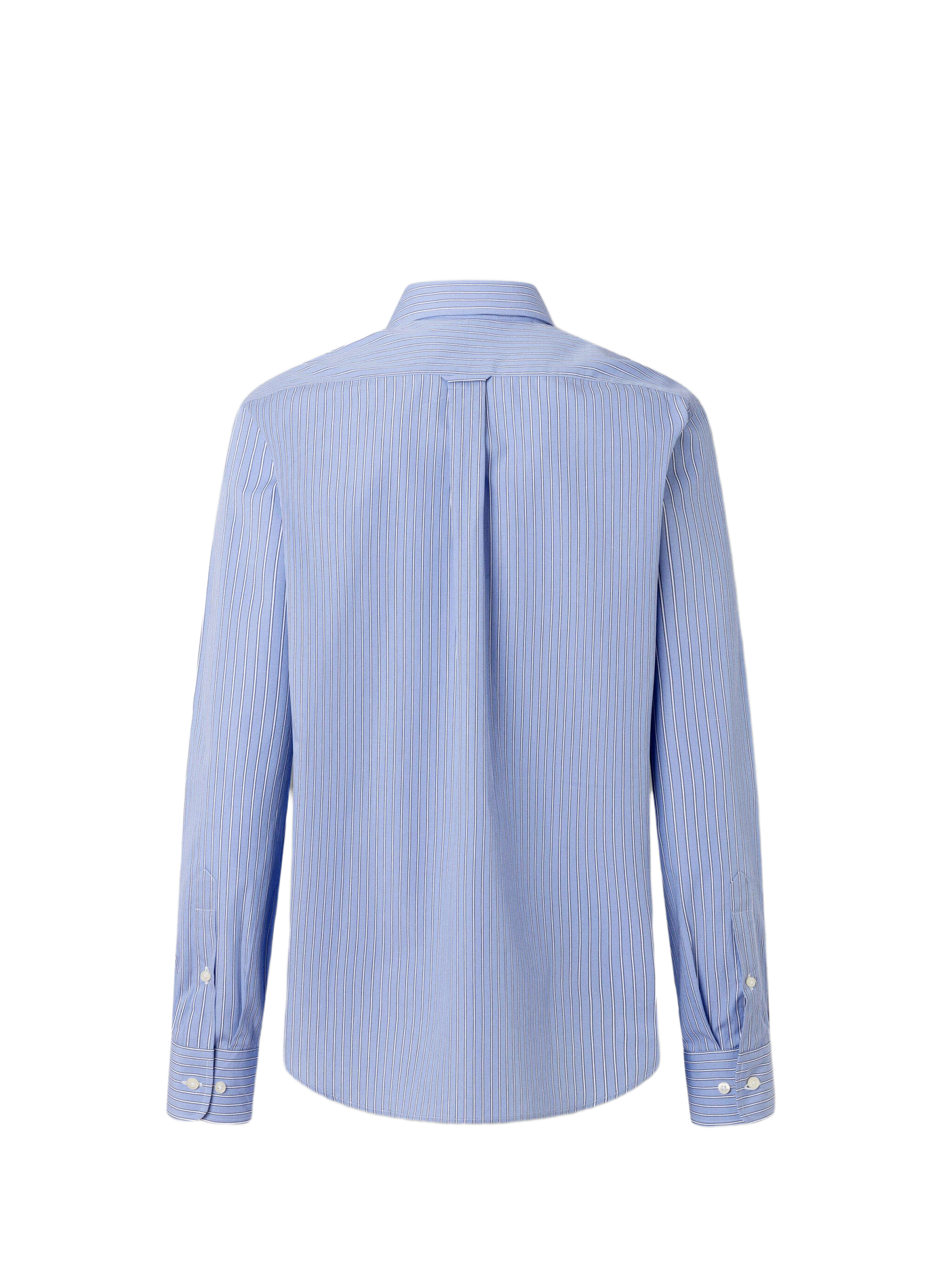 Rechte gestreepte katoenen overhemd met klassieke kraag FACONNABLE Blauw