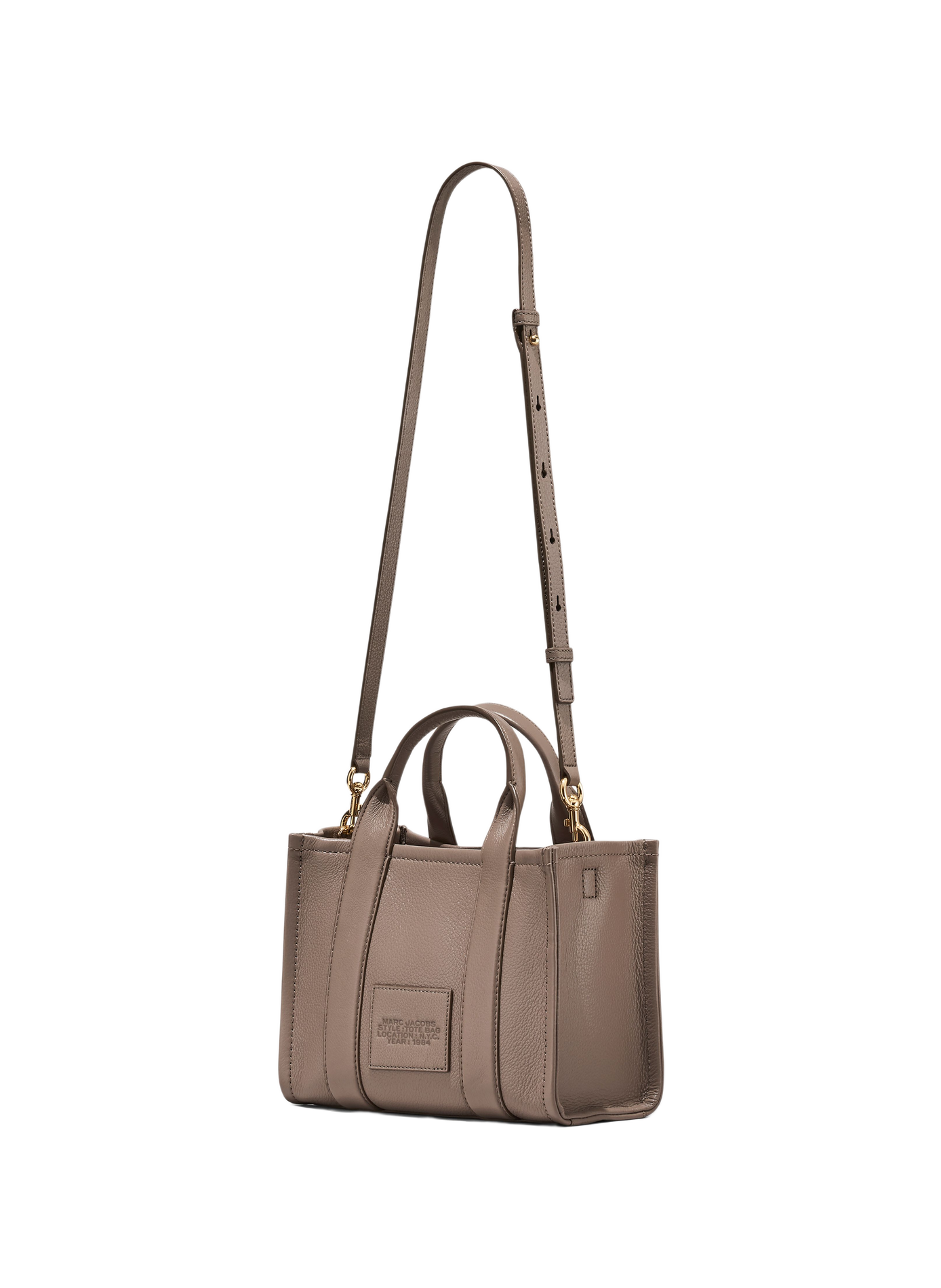 The Tote mini leather tote bag MARC JACOBS Grey