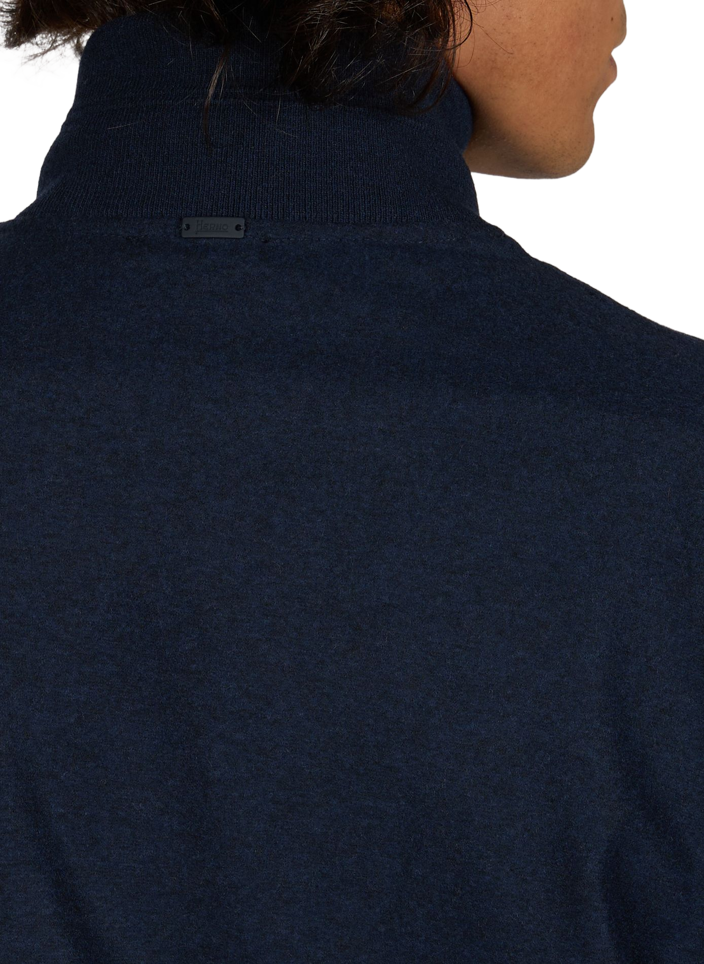 Gerade geschnittene Weste mit Stehkragen HERNO Blau
