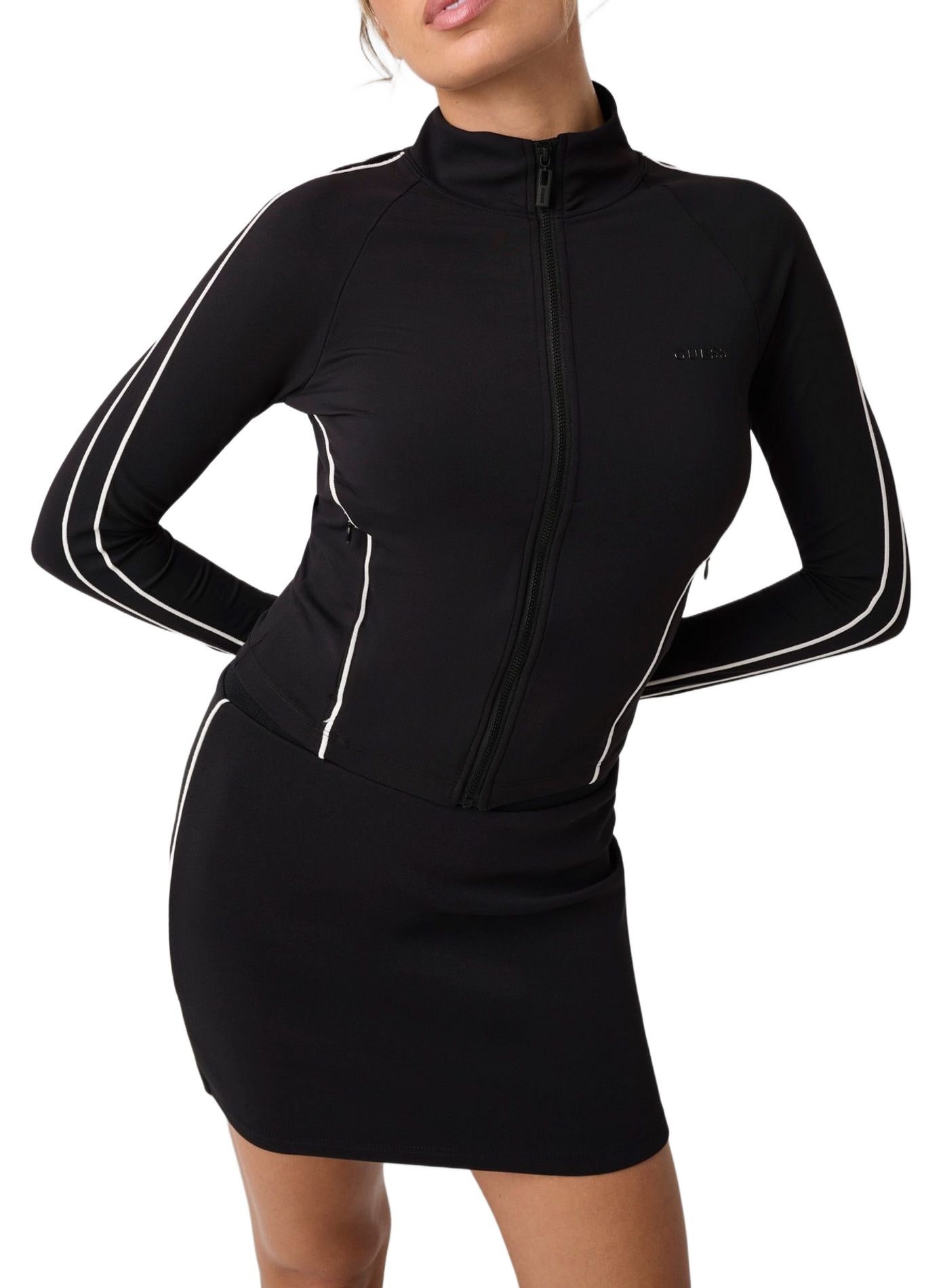 Brunella wide-leg elasticated-waist sweatpants GUESS Black