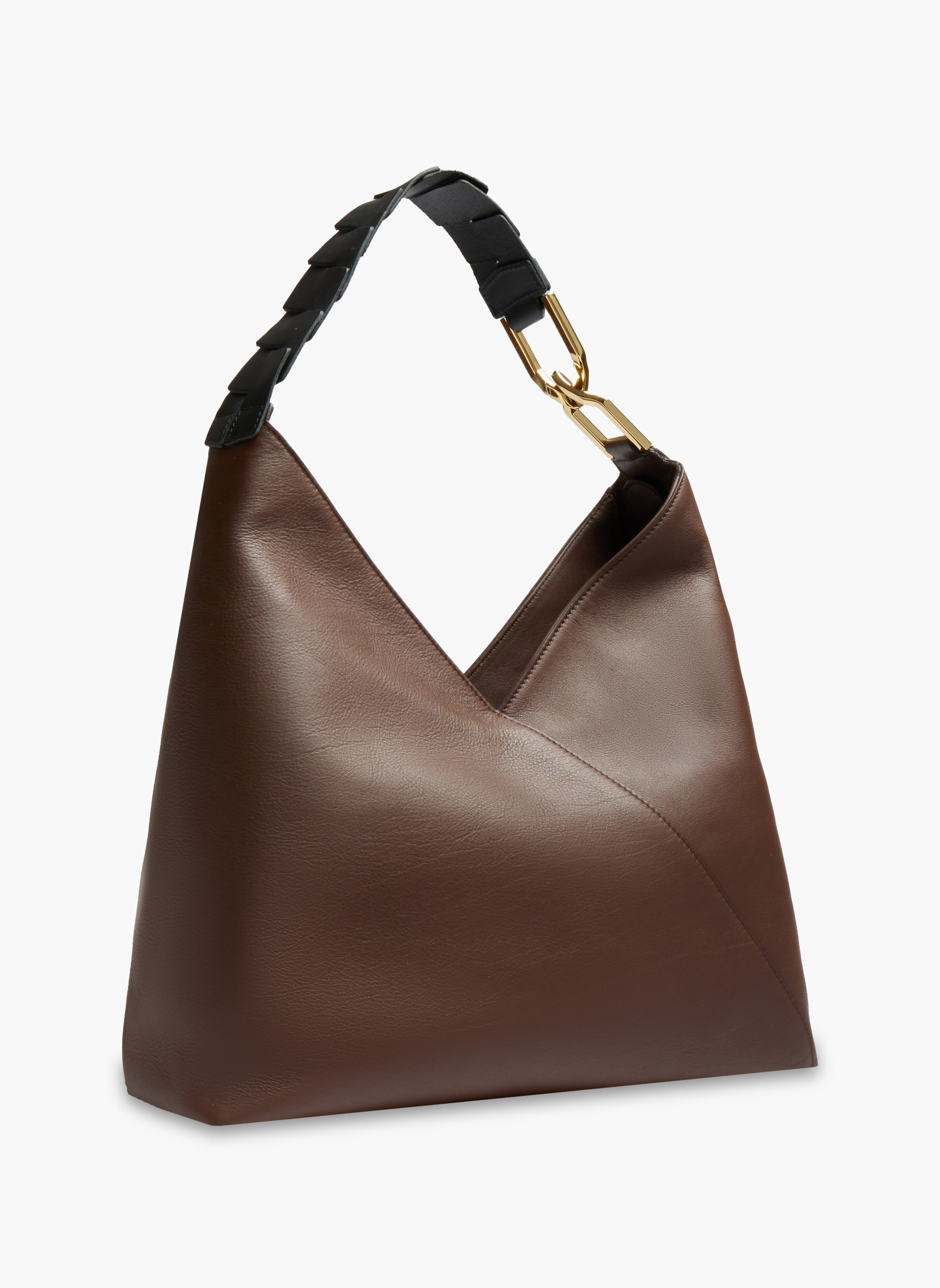 Sac hobo zippé l pagode de lancel en cuir LANCEL Marron