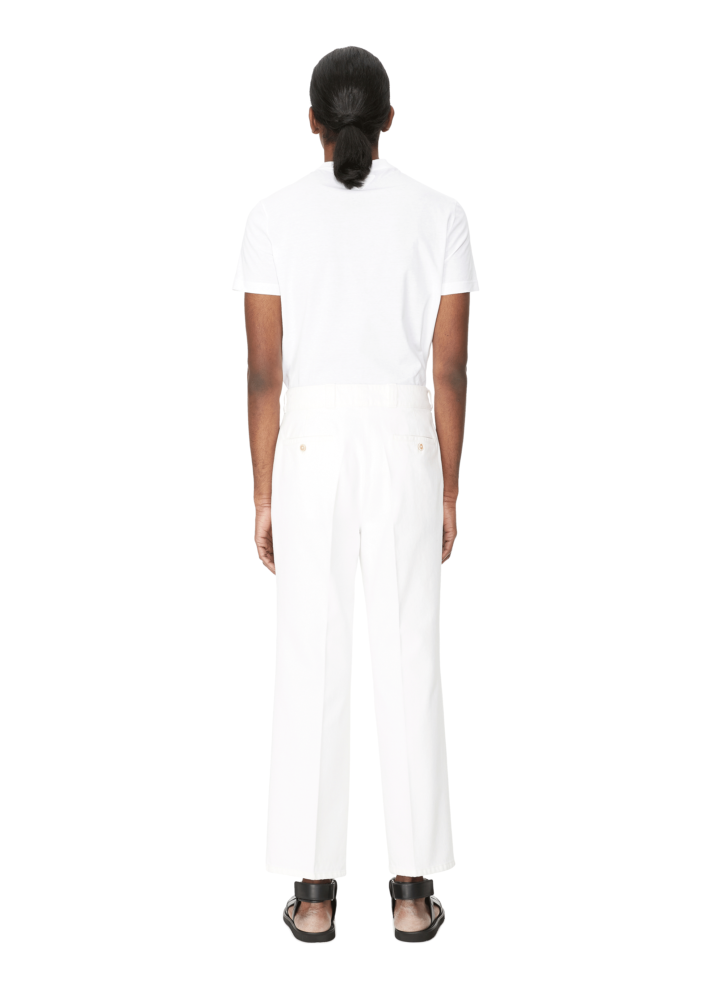 Denim Trousers  PRADA White
