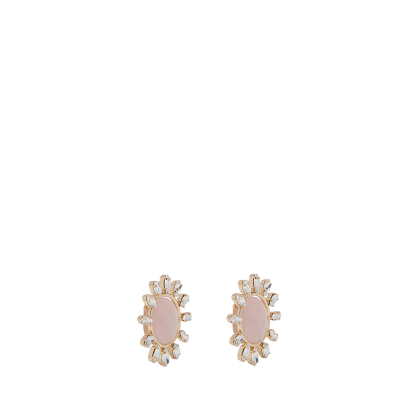 Rosantica Brass Clip Earrings