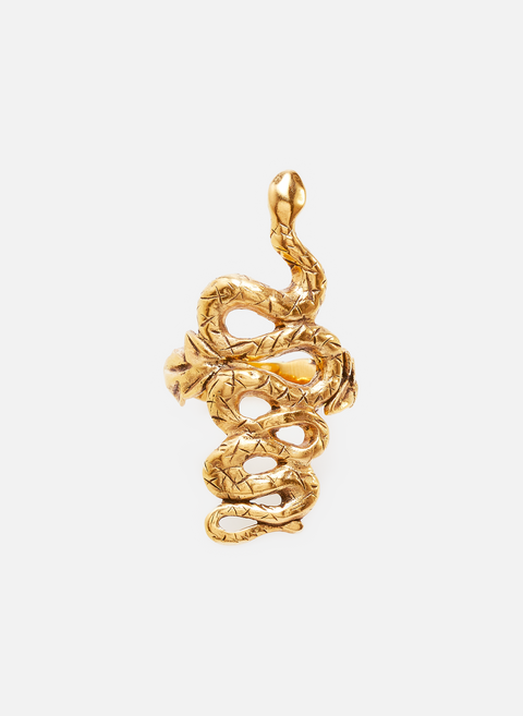 Carthage snake ring in golden brass GOOSSENS 