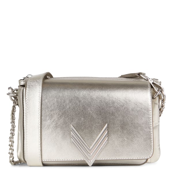 Sac bandoulière en cuir mouton métallisé 111 rimini