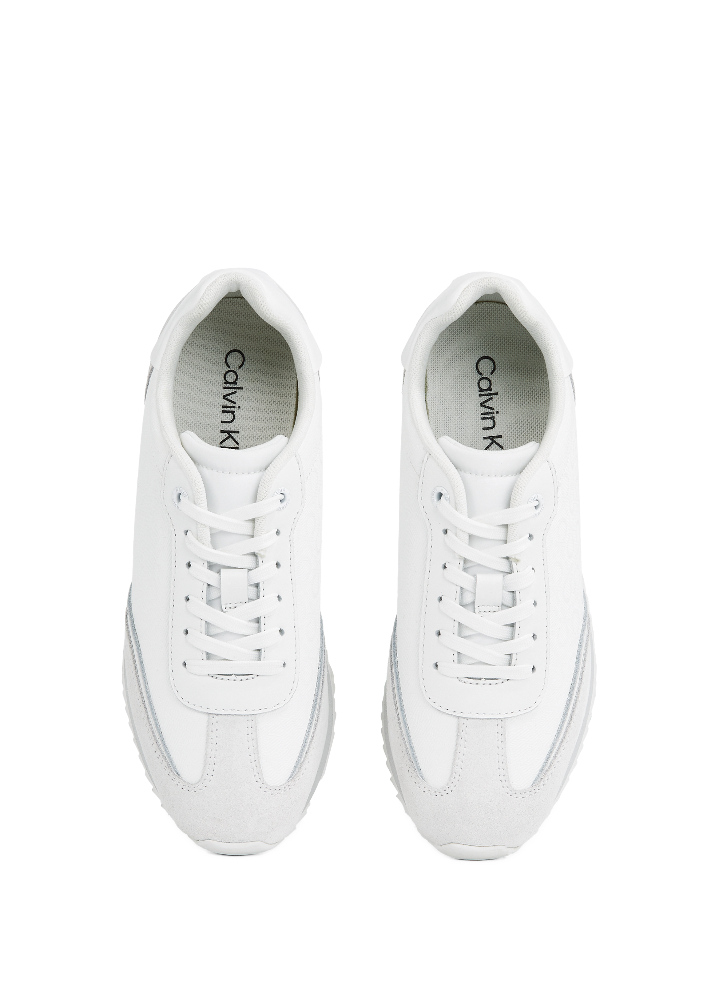Baskets Runner Lace Up  CALVIN KLEIN Blanc