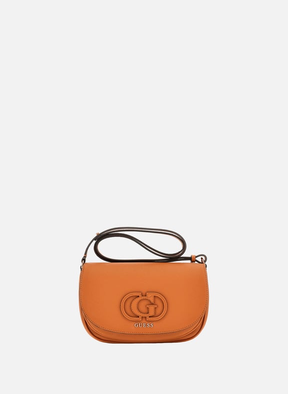 Sac à bandoulière à logo Marron by GUESS GUESS Sac à bandoulière à logo Marron