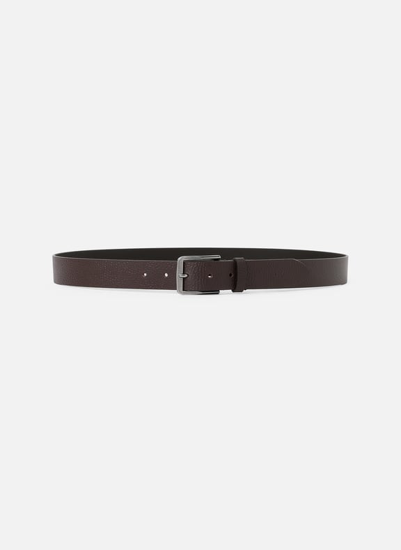 Leather belt with buckle Brown by CALVIN KLEIN CALVIN KLEIN Leather belt with buckle Brown