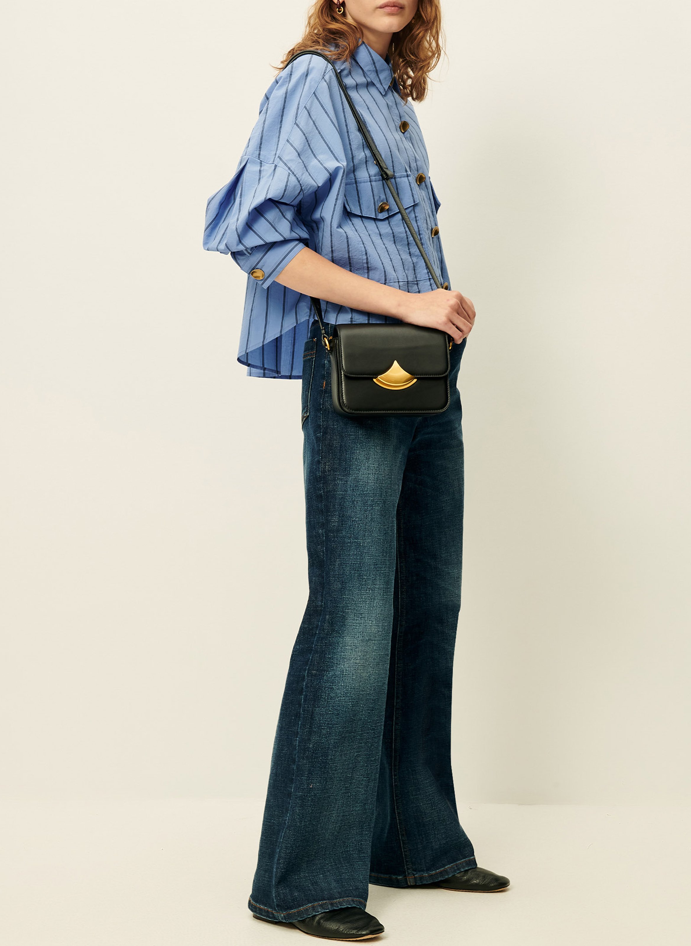 Chemise col classique en coton mélangé balanca SESSUN Bleu