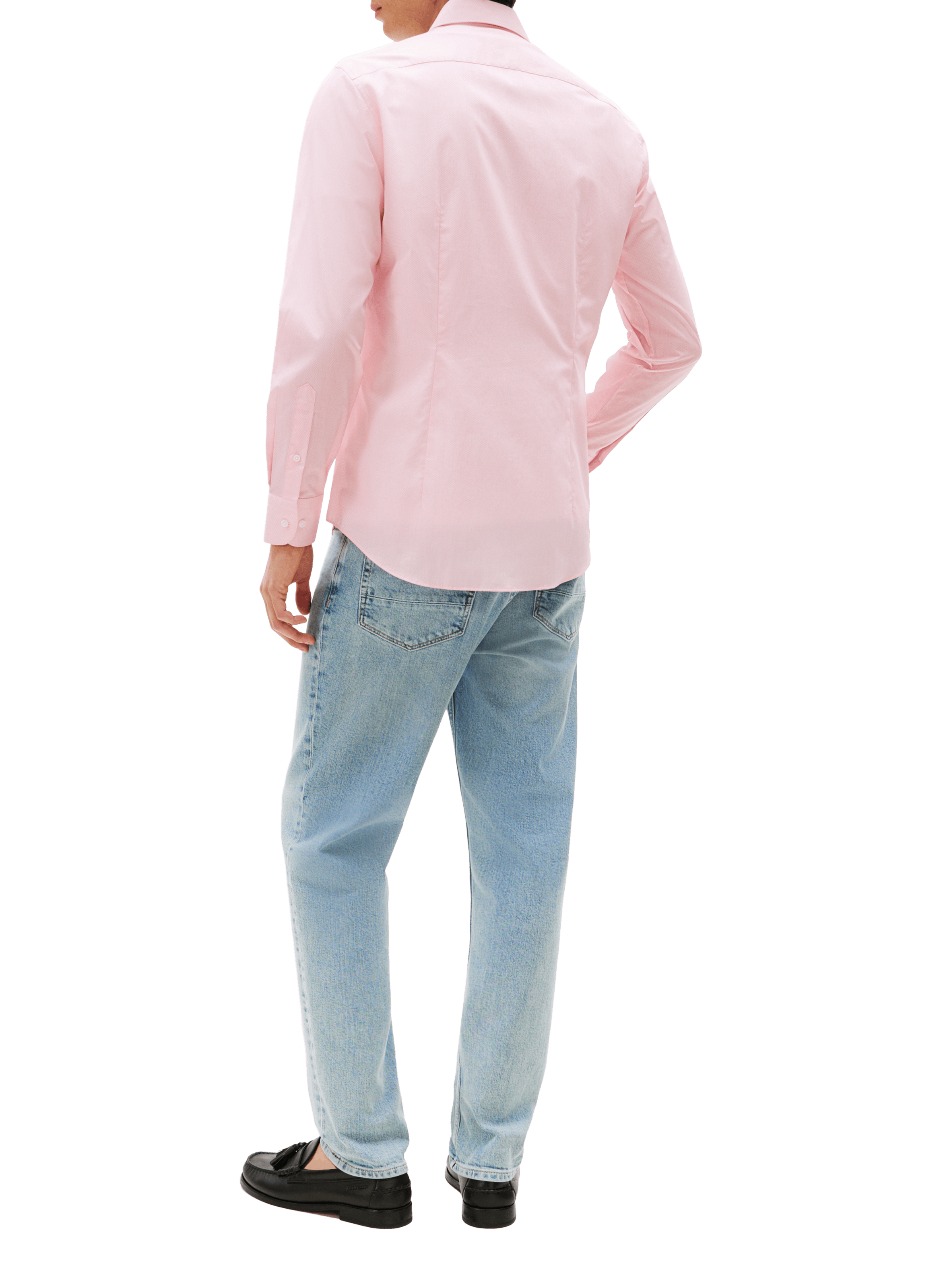 Cotton poplin shirt TOMMY HILFIGER Pink