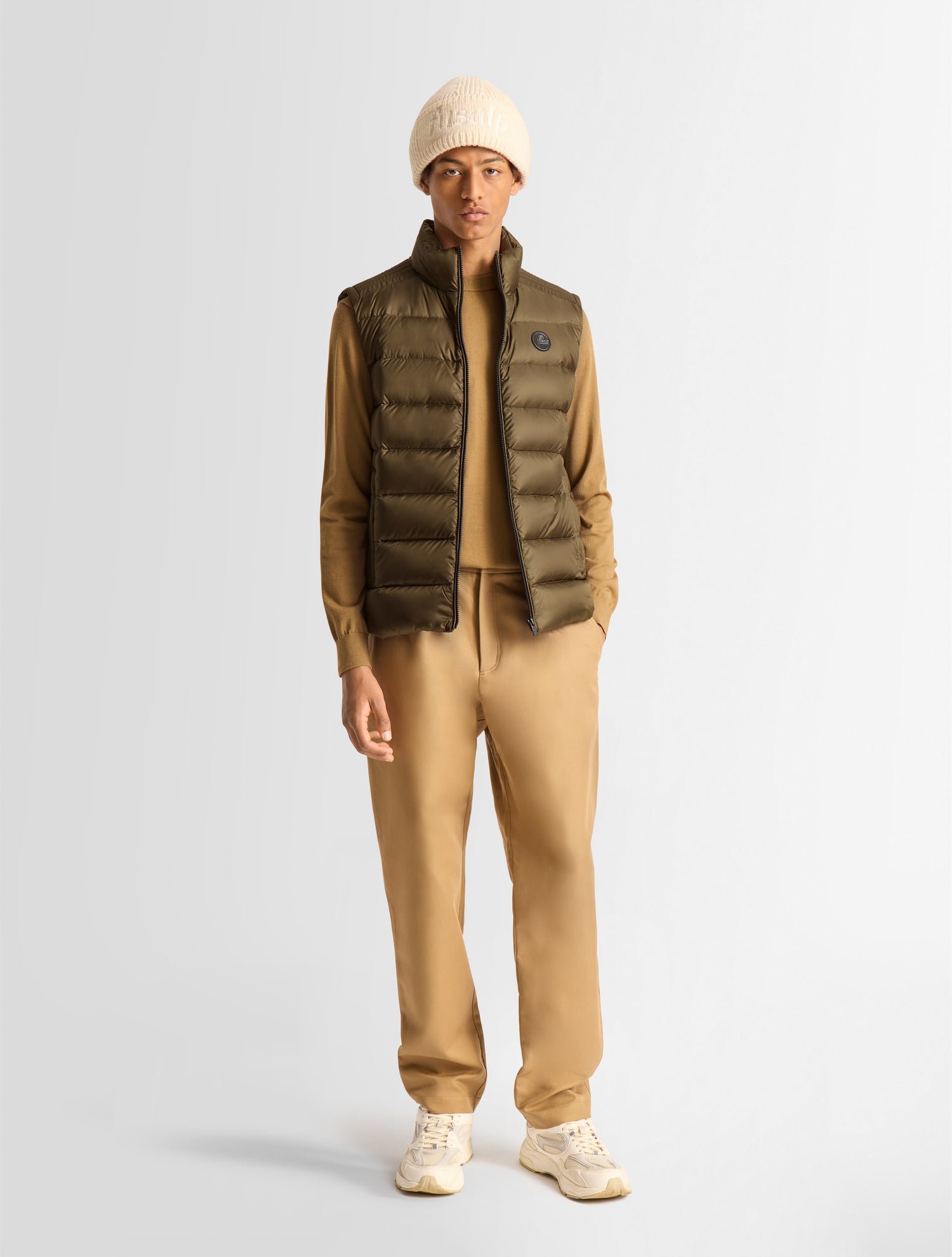 Doudoune sans manches gorvone col montant coupe regular FUSALP Marron