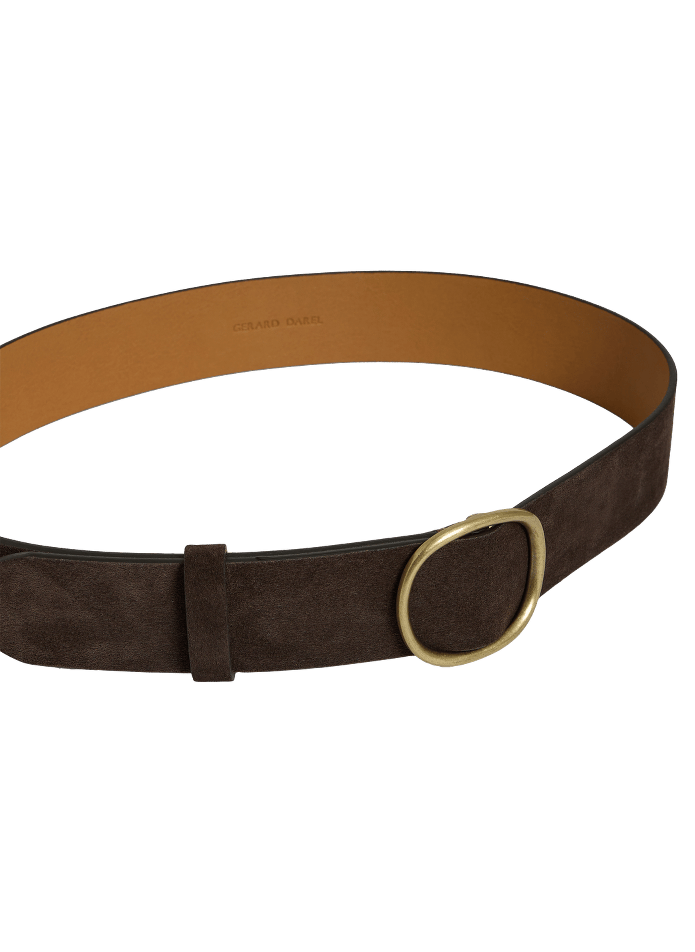 Ceinture en cuir velours - paloma GERARD DAREL Marron