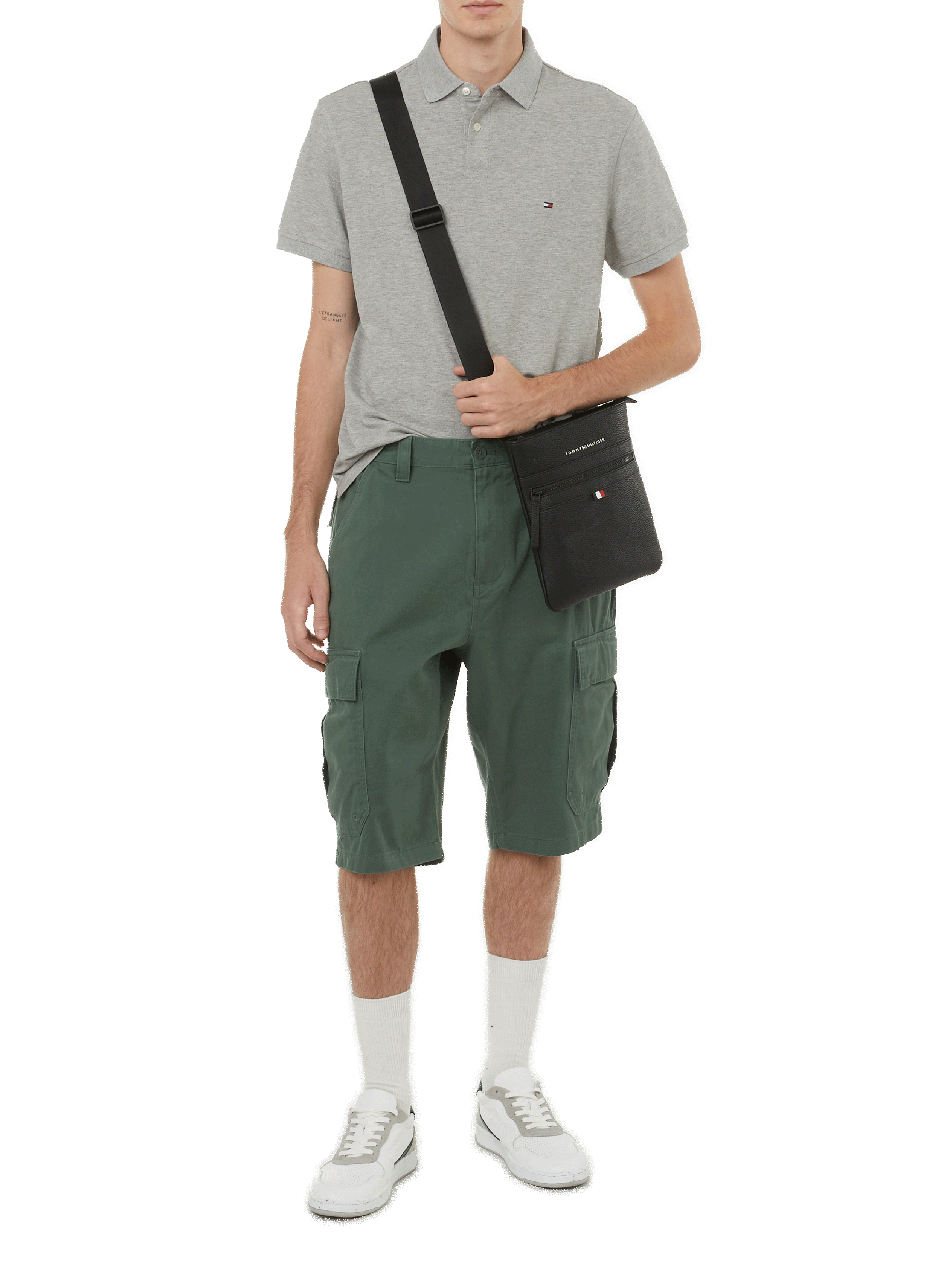 Textured shoulder bag  TOMMY HILFIGER Black