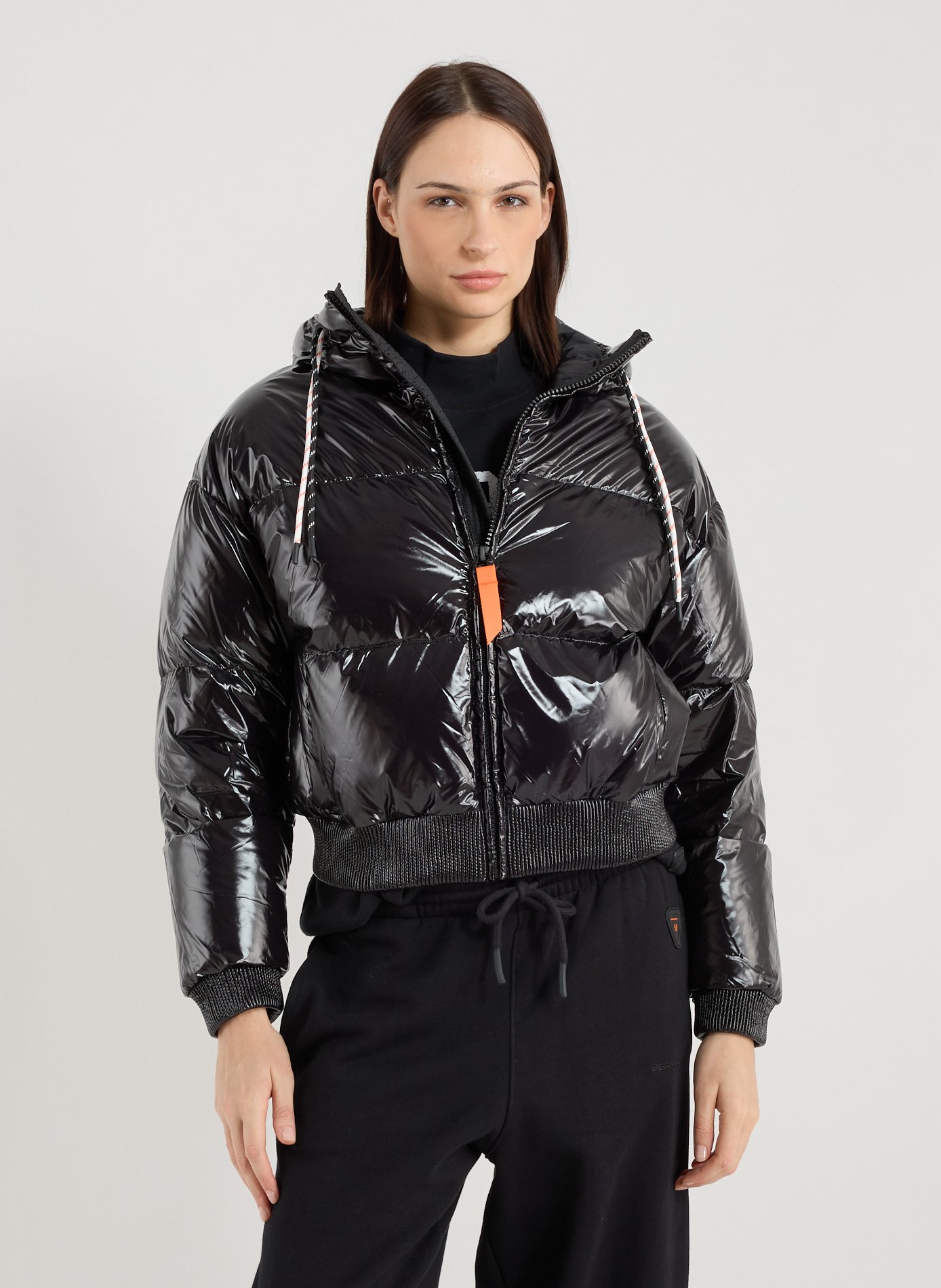 GERTRUDE ET GASTON Doudoune matelassée ample à col montant Noir