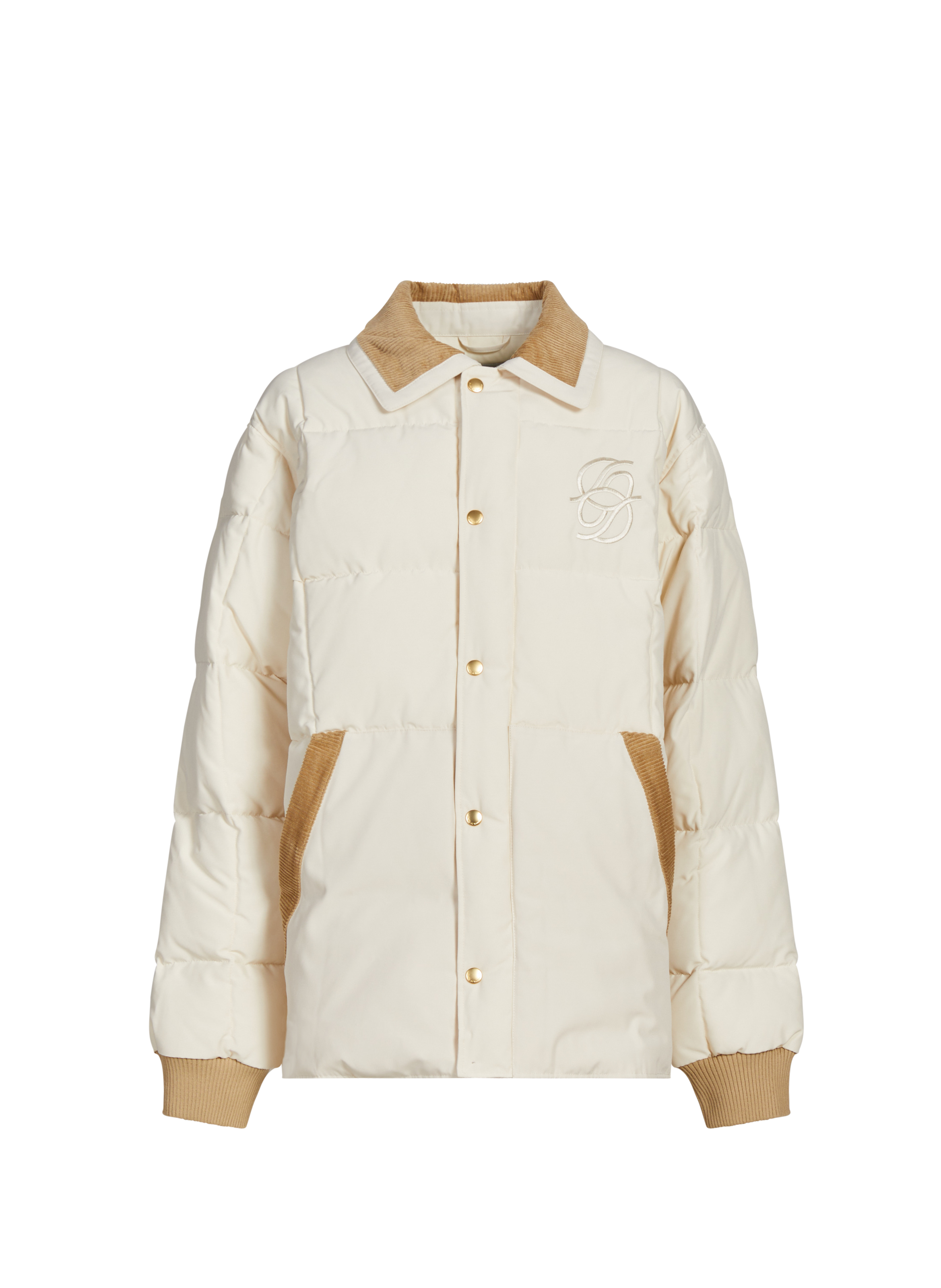 DROLE DE MONSIEUR Doudoune matelassée à col classique Beige