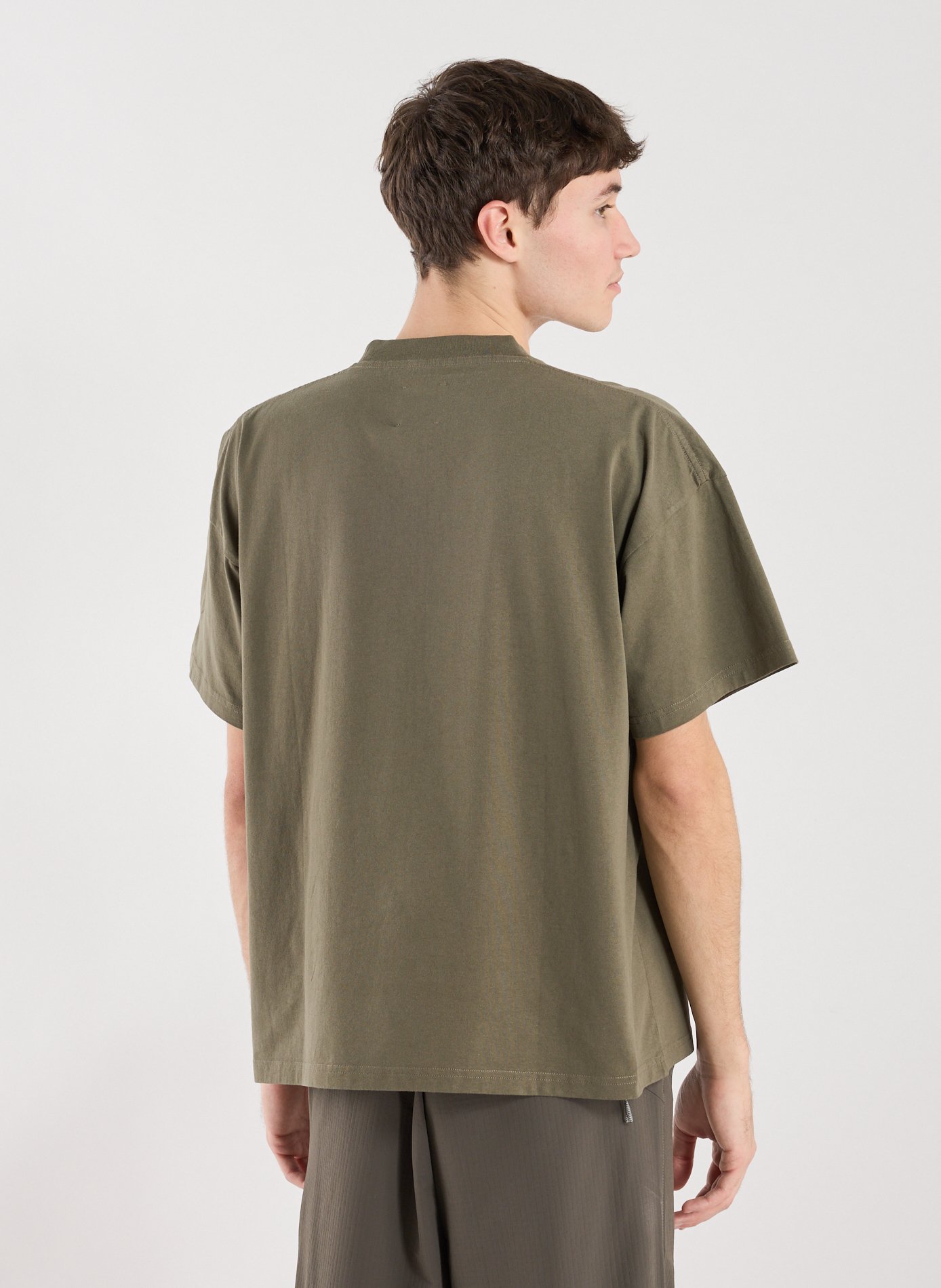 T-Shirt ample manches courtes en coton ROA Kaki