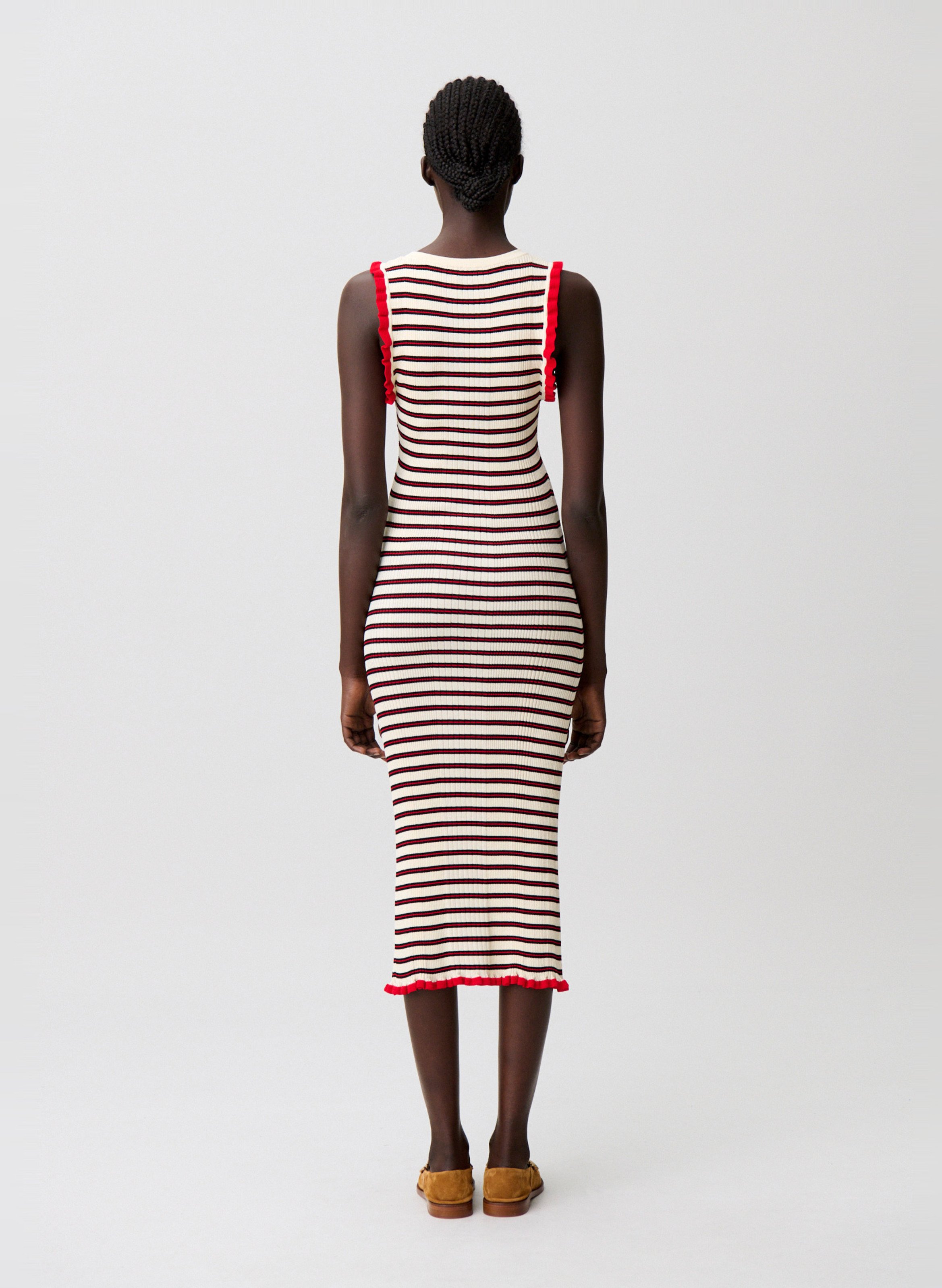 Robe midii col rond CLAUDIE PIERLOT Rouge