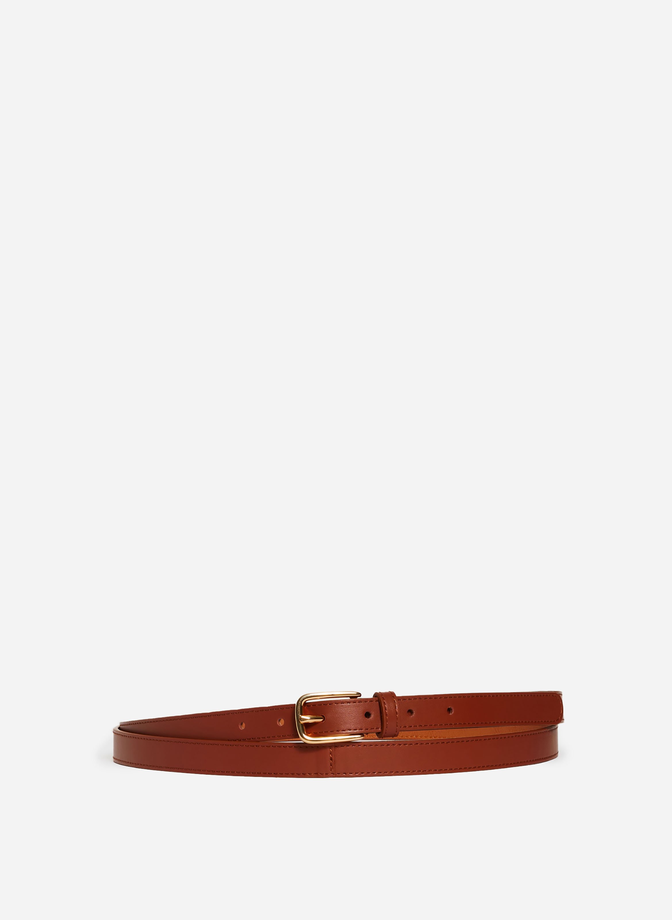 Ceinture marron en cuir 20mm VANESSA BRUNO Marron