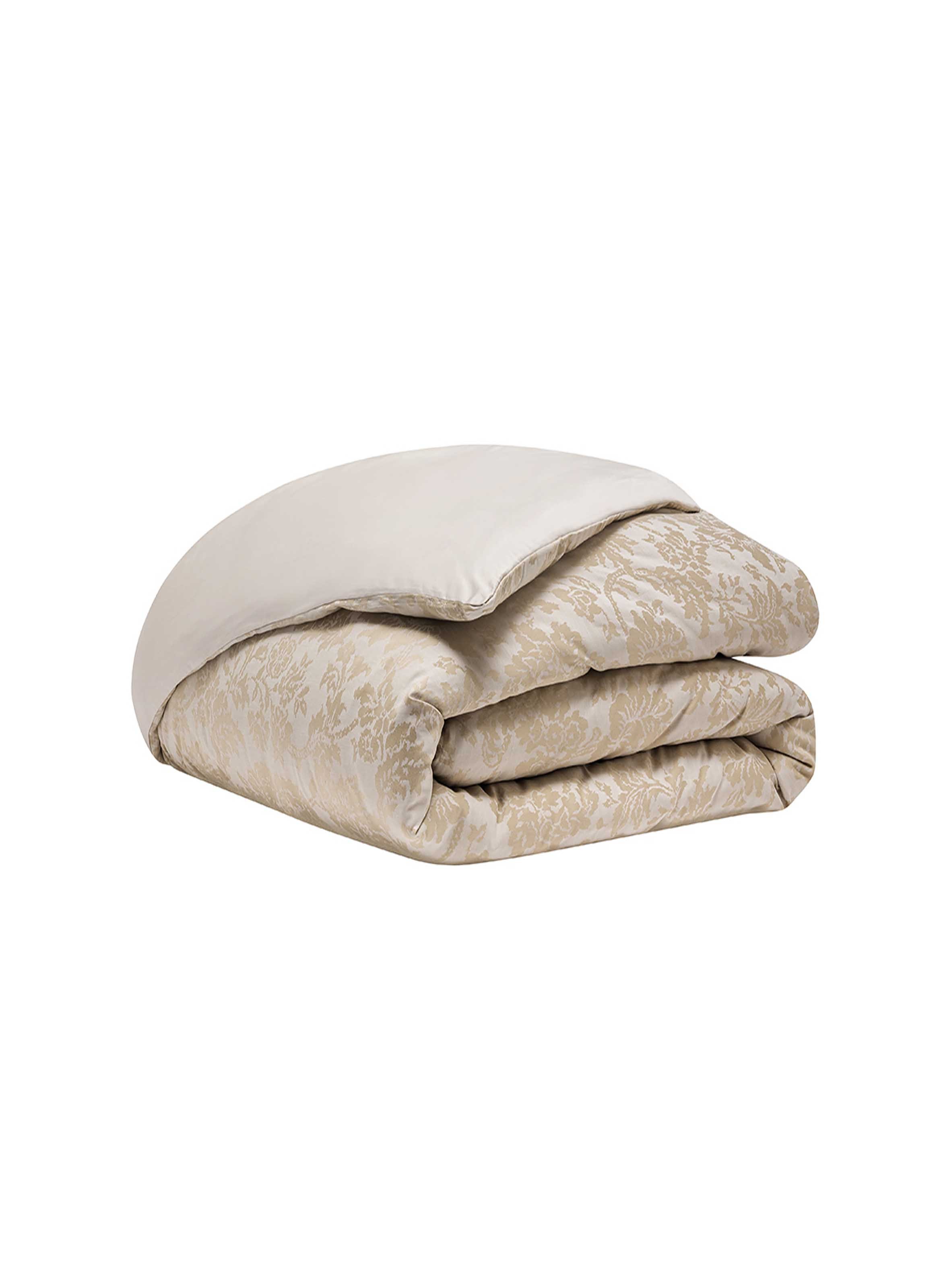 Housse de couette imprimée en jacquard de coton, mémoire ALEXANDRE TURPAULT Beige