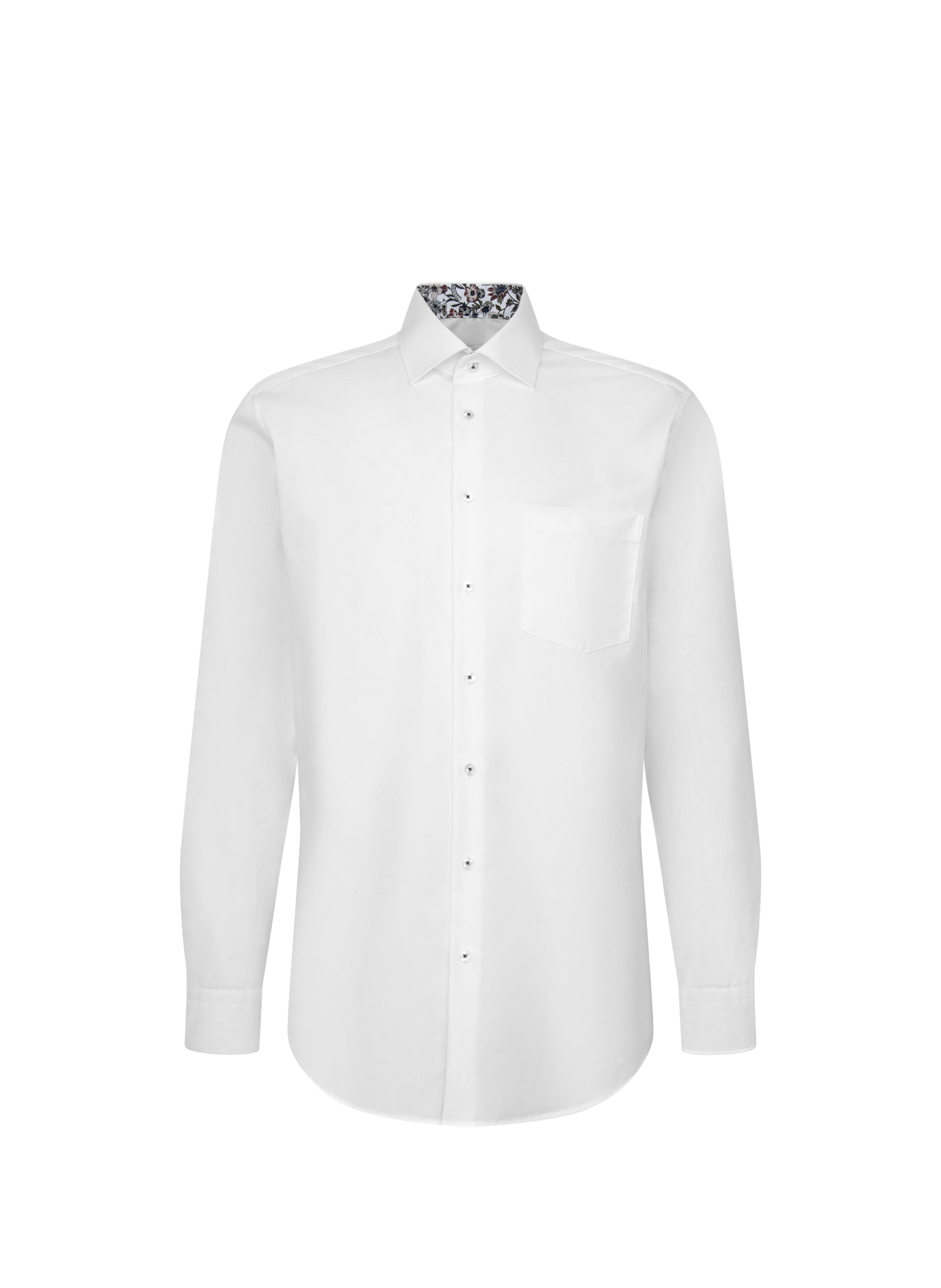 Chemise à manches longues en coton SEIDENSTICKER Blanc