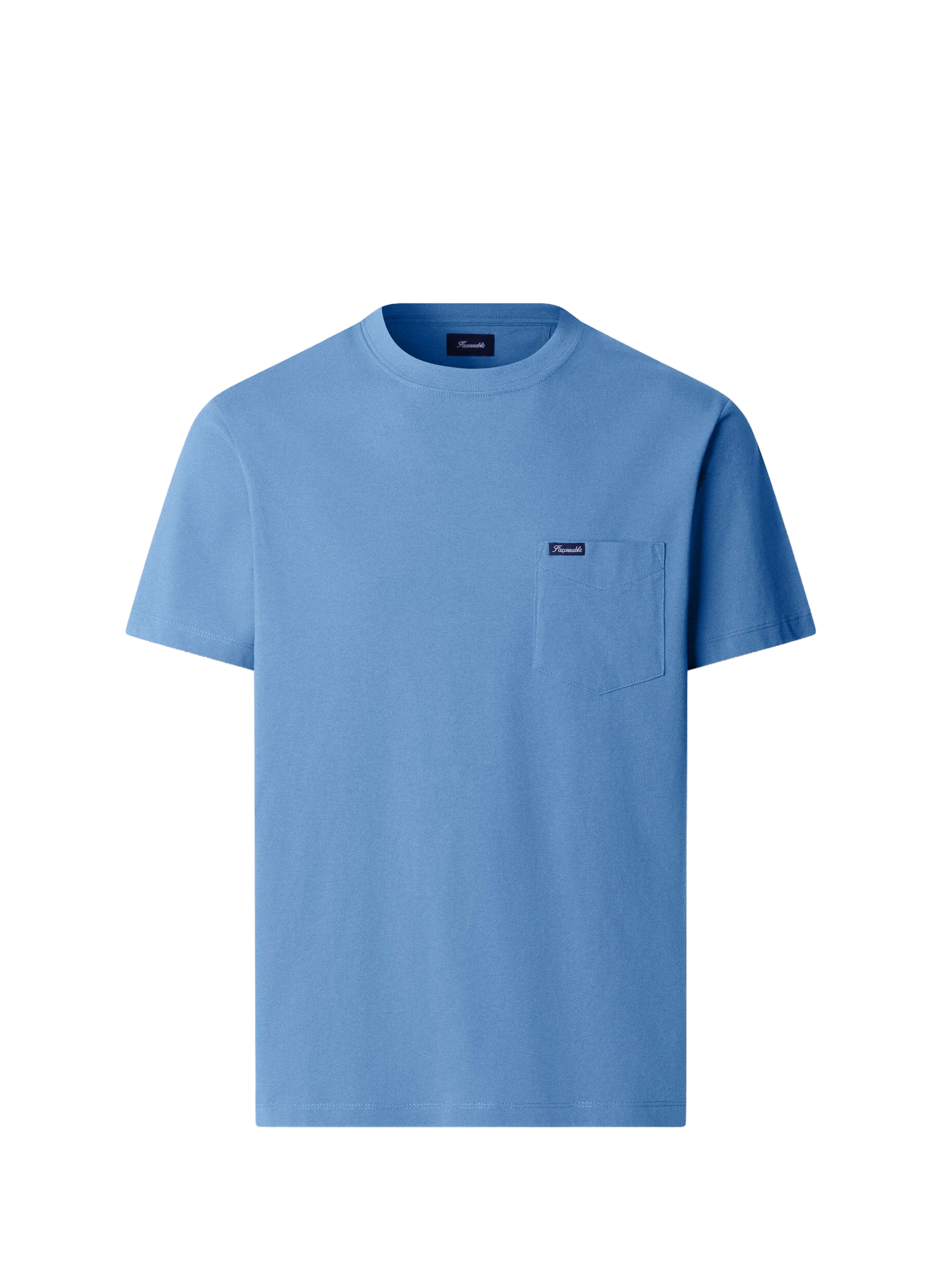 Classic Cotton T-Shirt FACONNABLE Blue