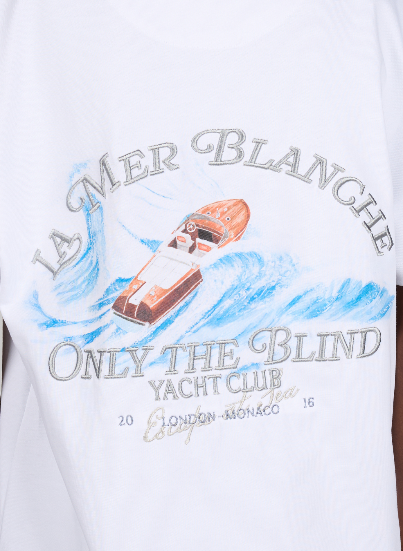 Printed T-shirt The White Sea in cotton ONLY THE BLIND White