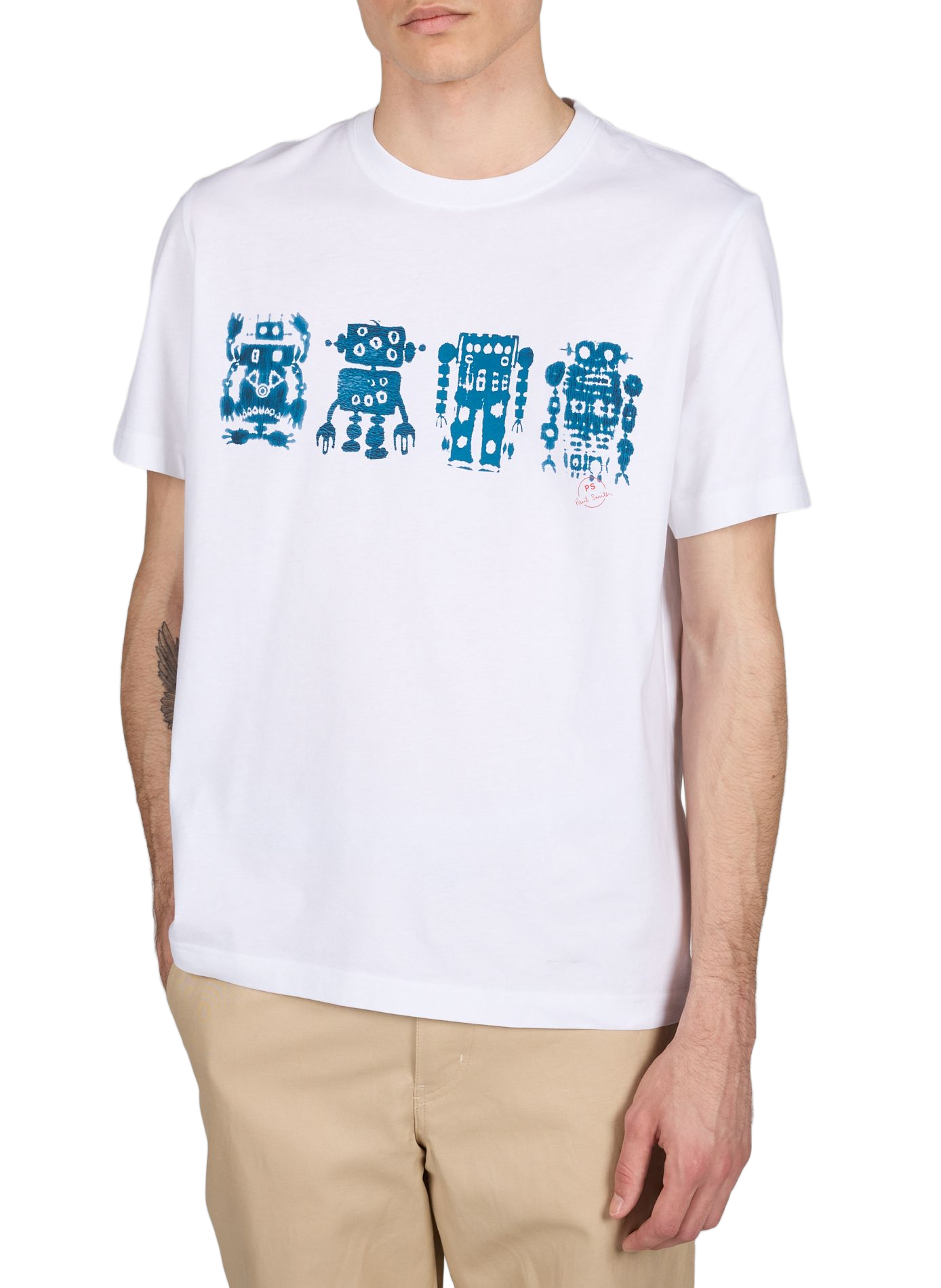 T-shirt à imprié en coton PAUL SMITH Blanc