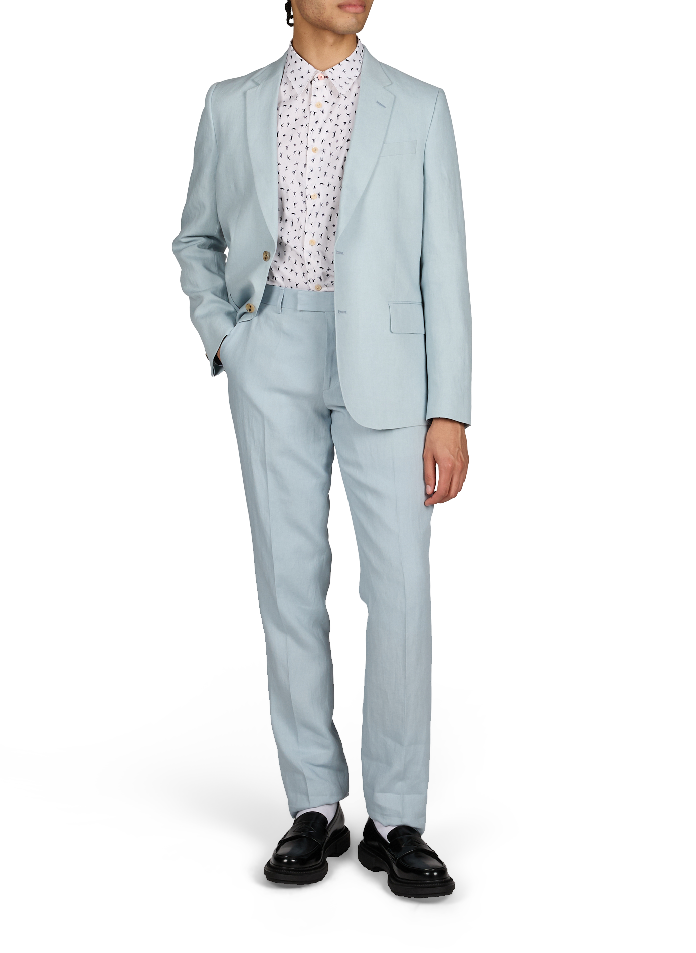 Costume en lin PAUL SMITH Bleu