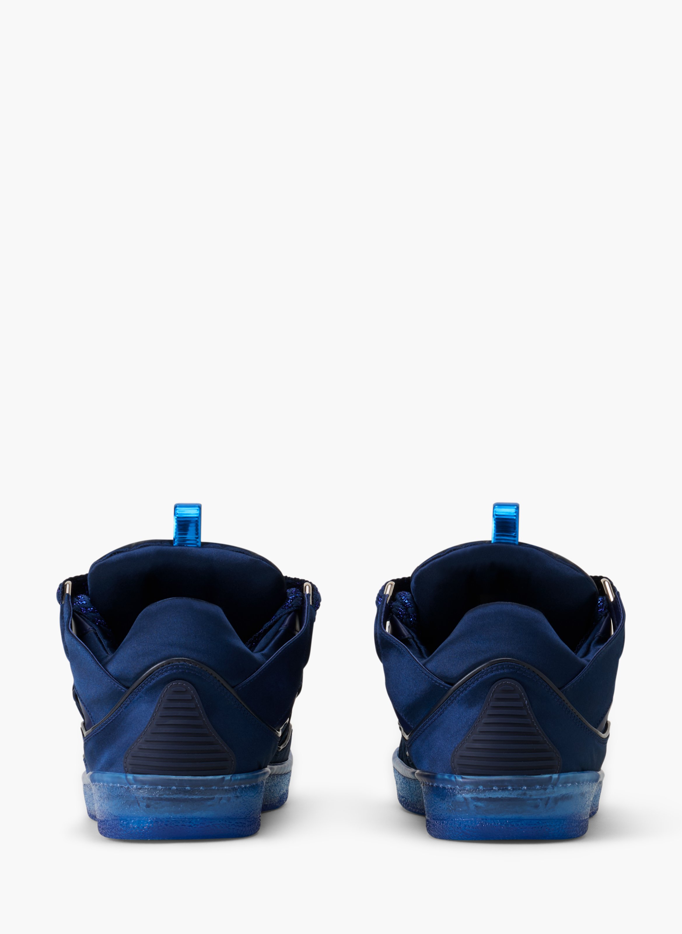 Sneakers curb en satin LANVIN Bleu