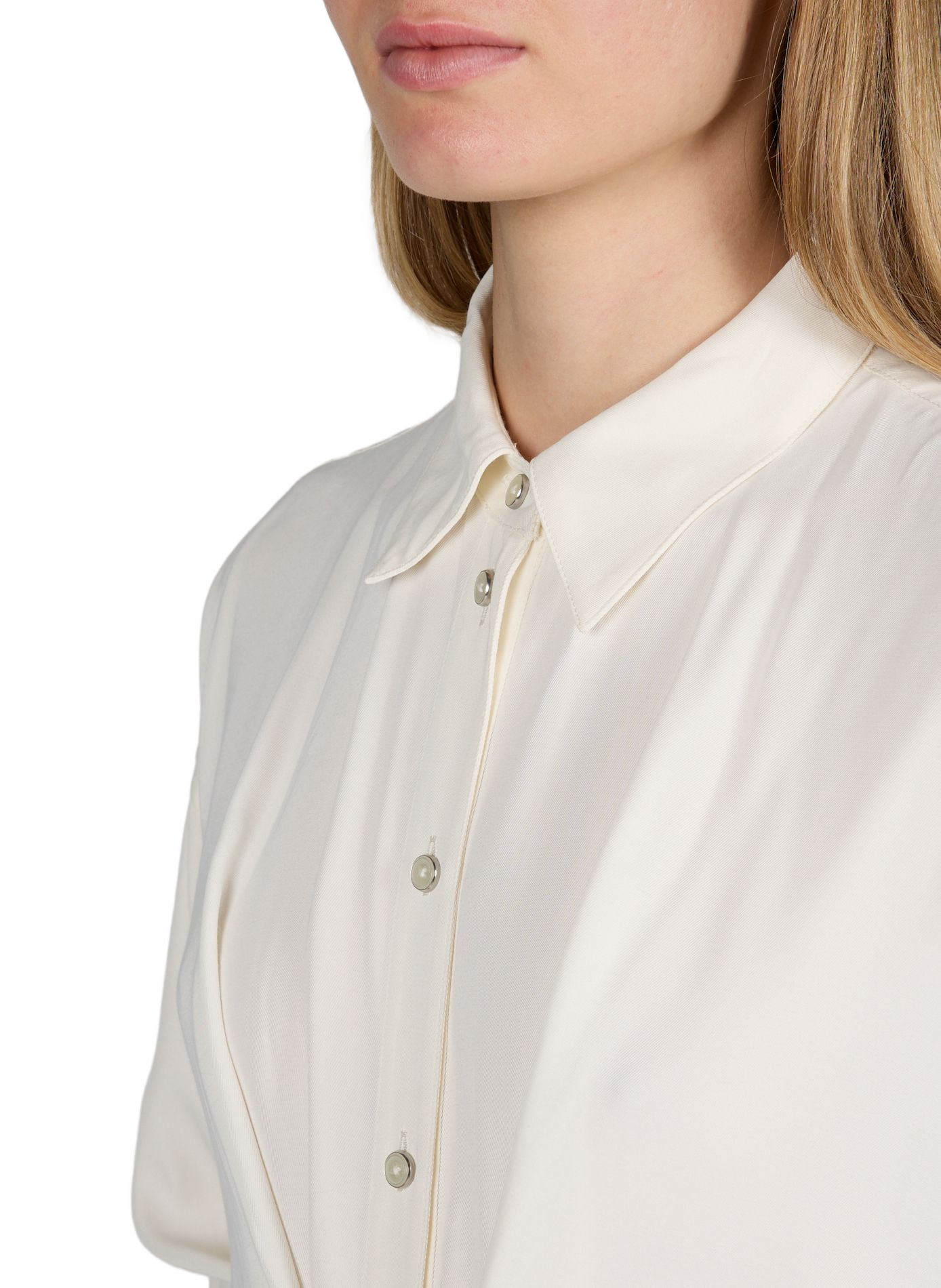 Fitted silk shirt HELMUT LANG White