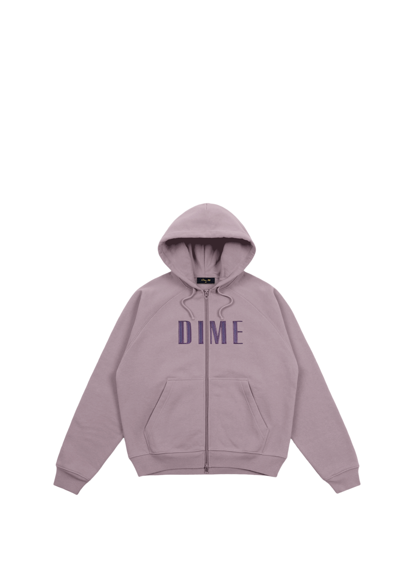 Embroidered cotton blend sweatshirt DIME Purple