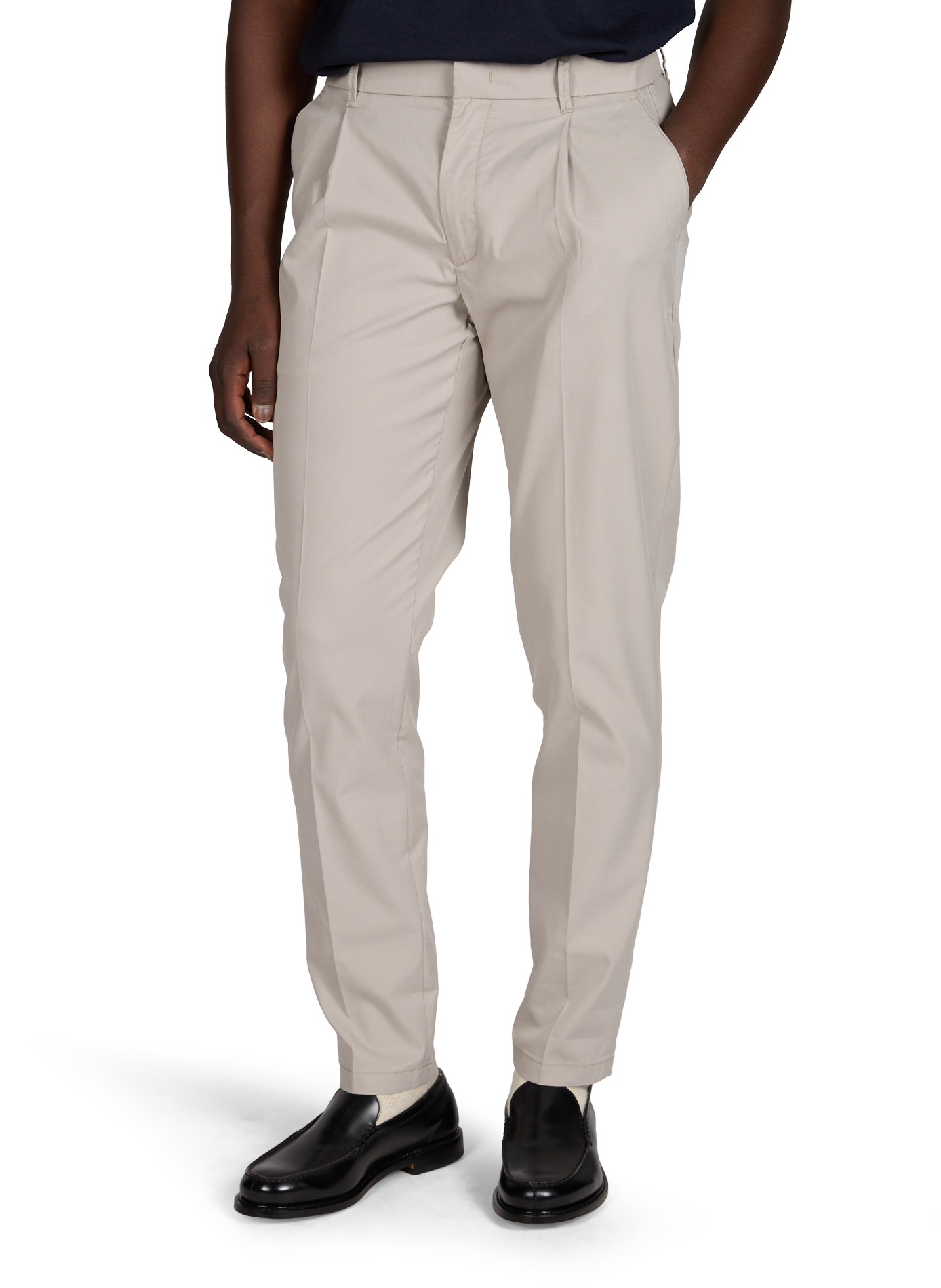 Pantaloni dritti in misto cotone PIERRE CARDIN Beige