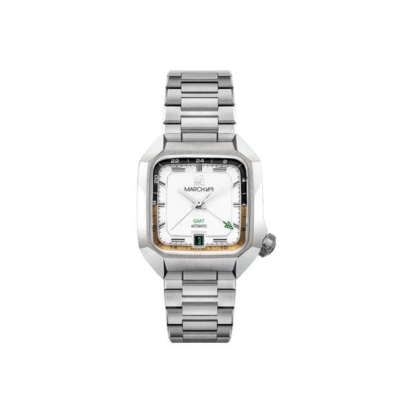 Montre automatique AM2 Slim GMT en acier inoxydable Montre automatique AM2 Slim GMT en acier inoxydable